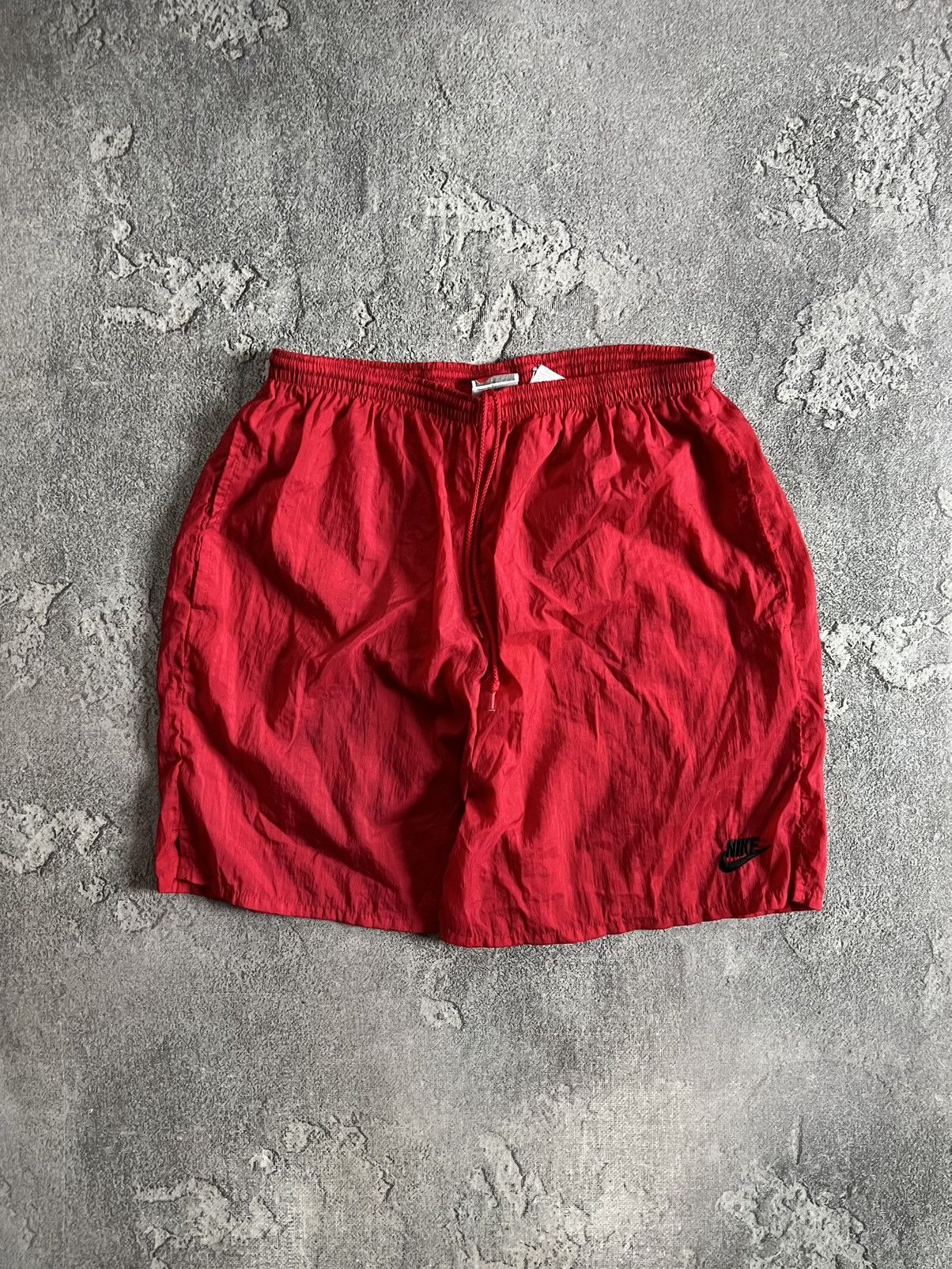 Nike Vintage Nike Tennis Nylon Red Shorts Big Logo Swoosh Size L Size US 40 / EU 56 - 1 Thumbnail