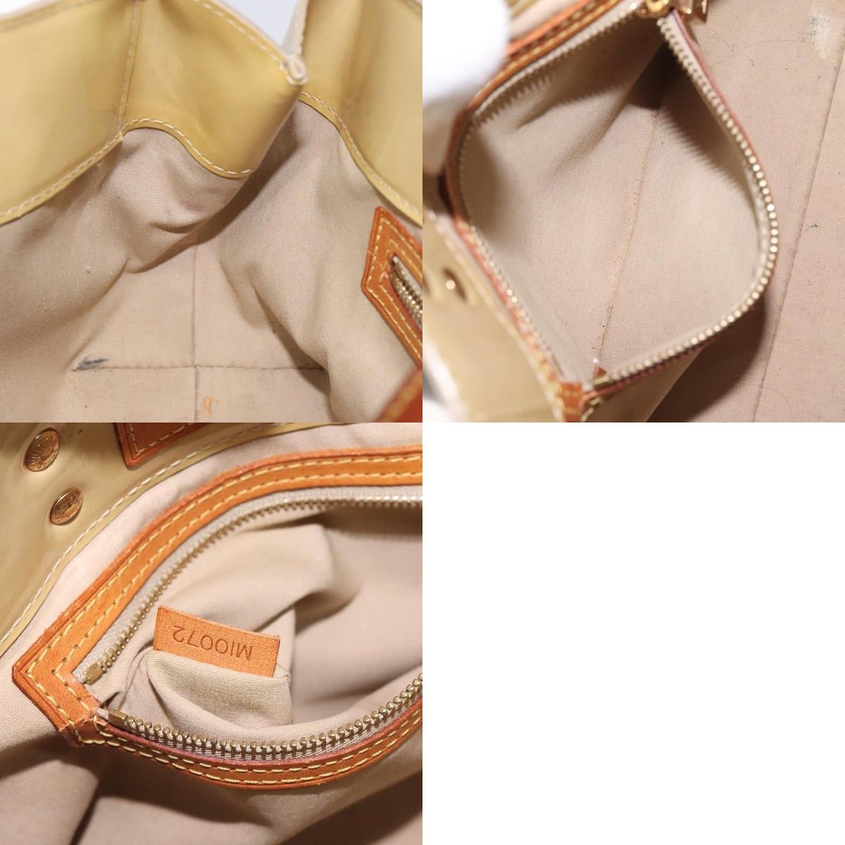 Louis Vuitton LOUIS VUITTON Monogram Vernis Reade PM Hand Bag Beige M91334 Size ONE SIZE - 12 Thumbnail
