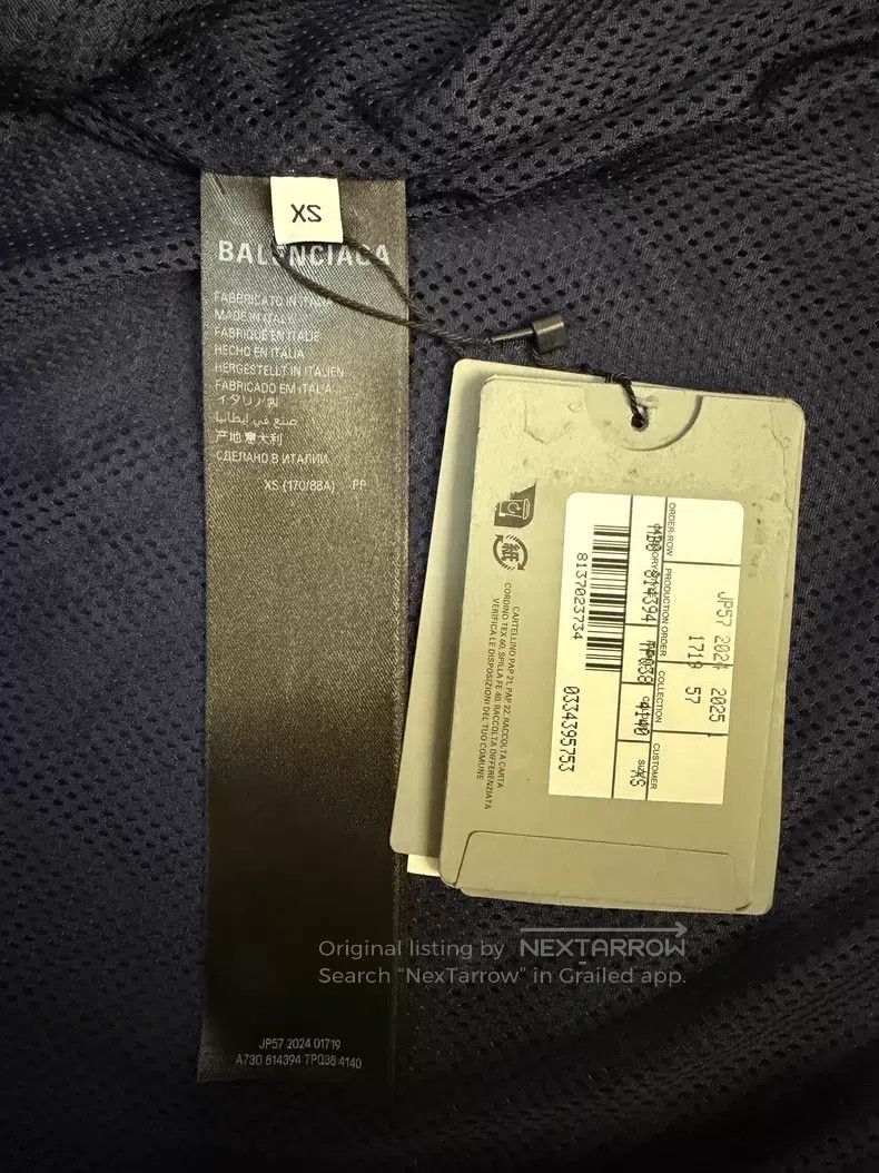 Balenciaga Balenciaga Single Loop Splashed School Jacket Size US XS / EU 42 / 0 - 4 Thumbnail