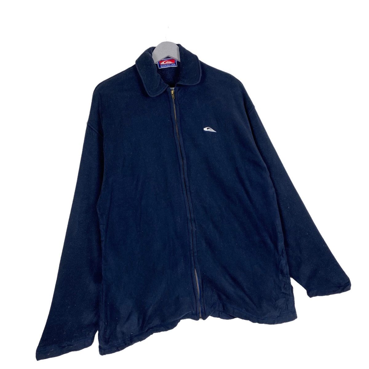 Billabong × Quiksilver × Vintage Vintage 90s Quiksilver Small Logo Zipper Fleece Jacket Size US L / EU 52-54 / 3 - 3 Thumbnail
