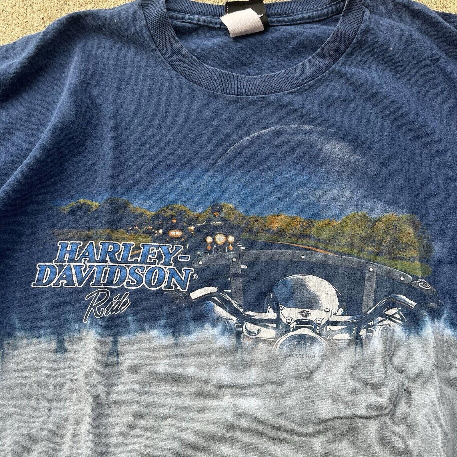 Harley Davidson RARE 2005 Harley-Davidson Tie-Dye Ride Kentucky Tee XL Size US XL / EU 56 / 4 - 2 Thumbnail