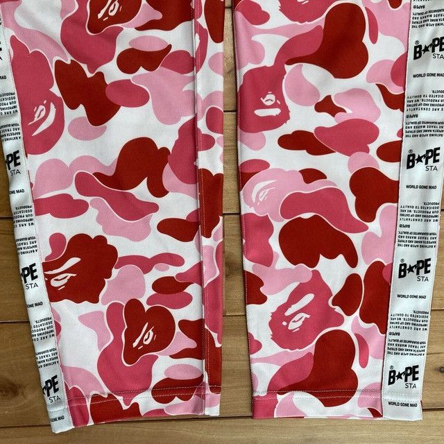 Bape BAPE STA TAPE JERSEY PANTS ABC CAMO Pink APE ★size M Size US 32 / EU 48 - 4 Thumbnail