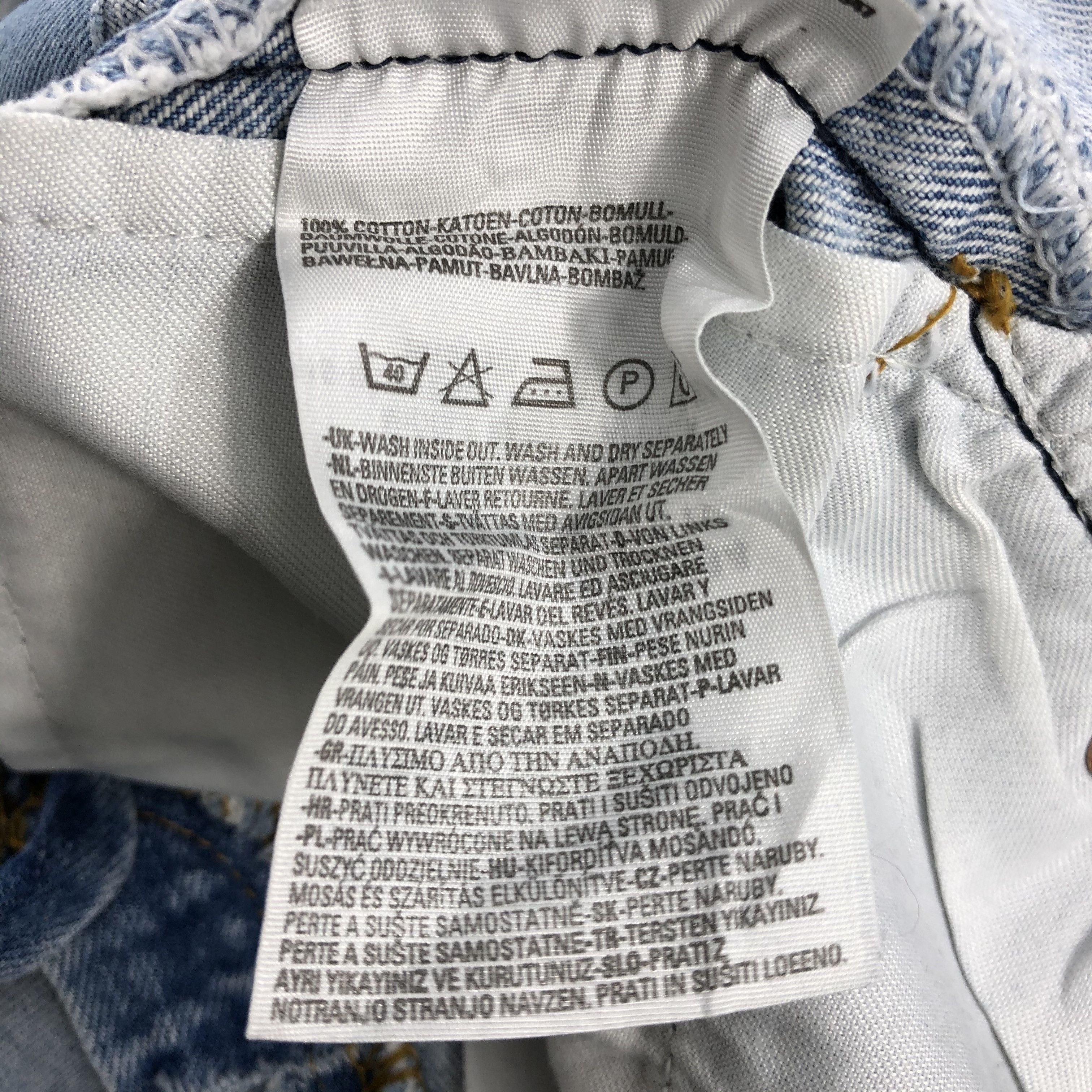 Levi's Light Wash Vintage Distress Levis 501 Jeans-JM1523 Size US 32 / EU 48 - 13 Thumbnail