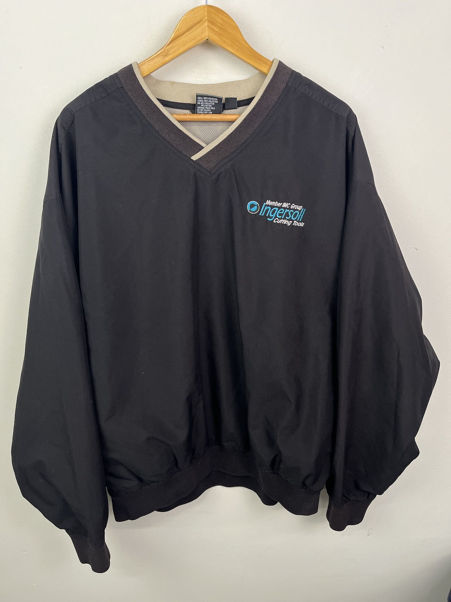 Vintage Vintage 90's White Bear Clothing Co. Pullover Windbreaker Embroidered "Ingersoll Cutting Tools" Size XL Size US XL / EU 56 / 4 - 1 Thumbnail