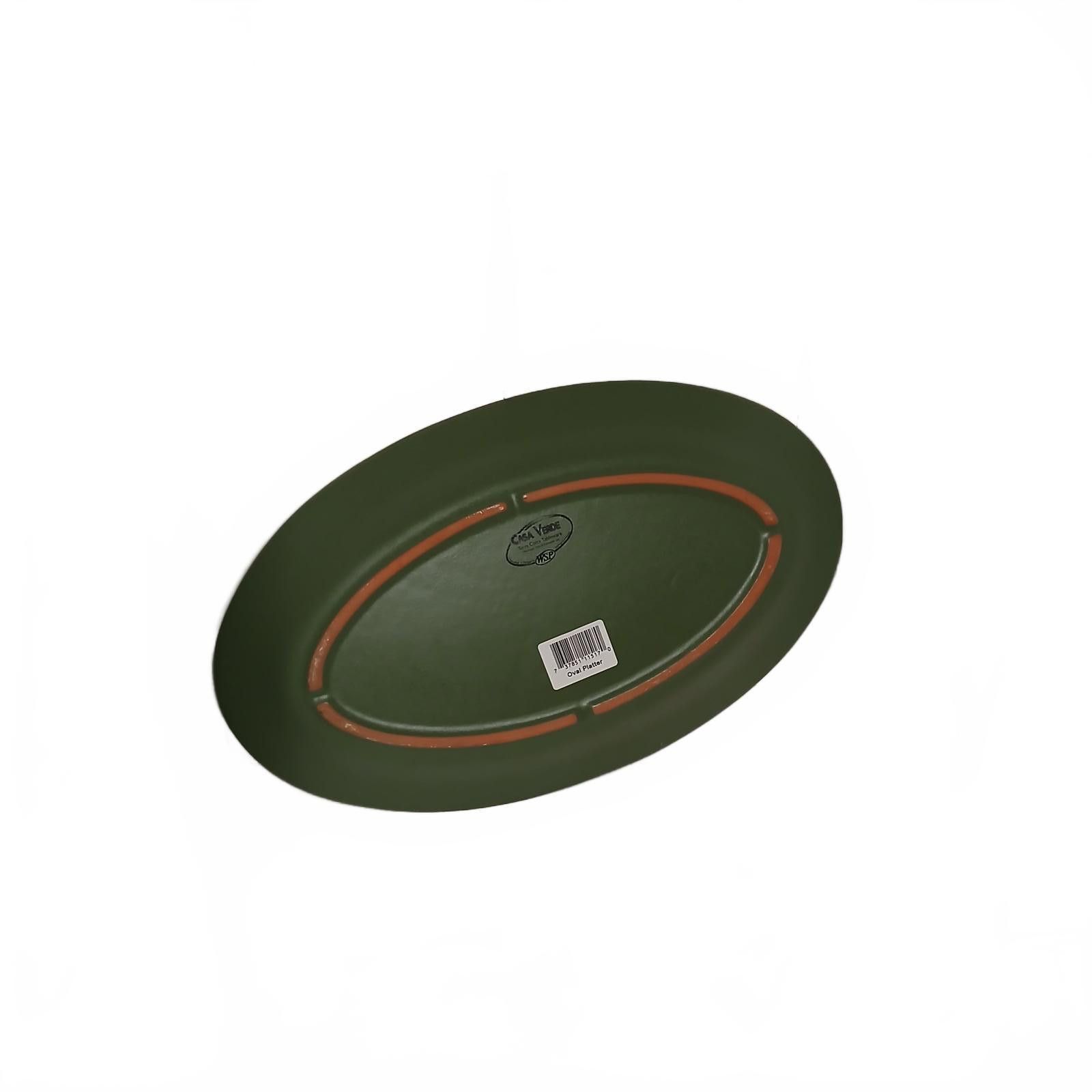 Designer Casa Verde Terra Cotta Tableware Oval Platter Size ONE SIZE - 3 Thumbnail
