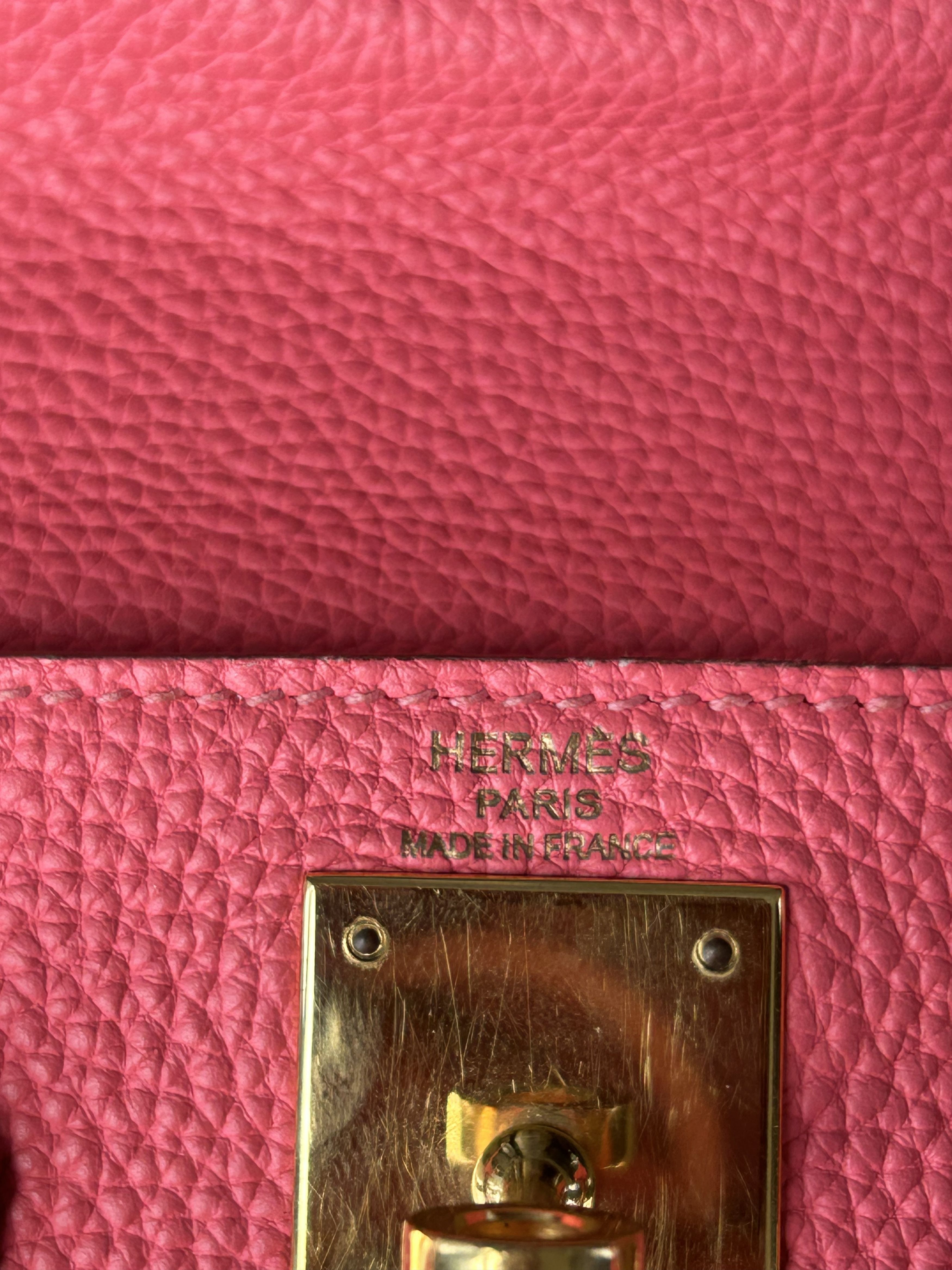 Hermes Hermes Pink Togo & Gold Hardware Kelly 28 Size ONE SIZE - 7 Thumbnail