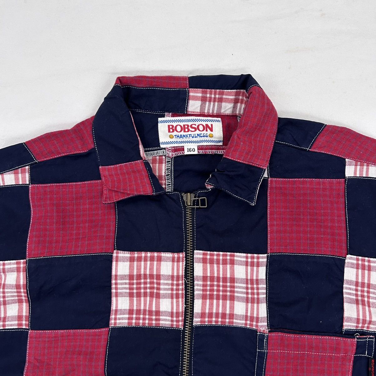 Vintage Vintage BOBSON Patch Work Full Zipper Shirt Size US L / EU 52-54 / 3 - 3 Thumbnail