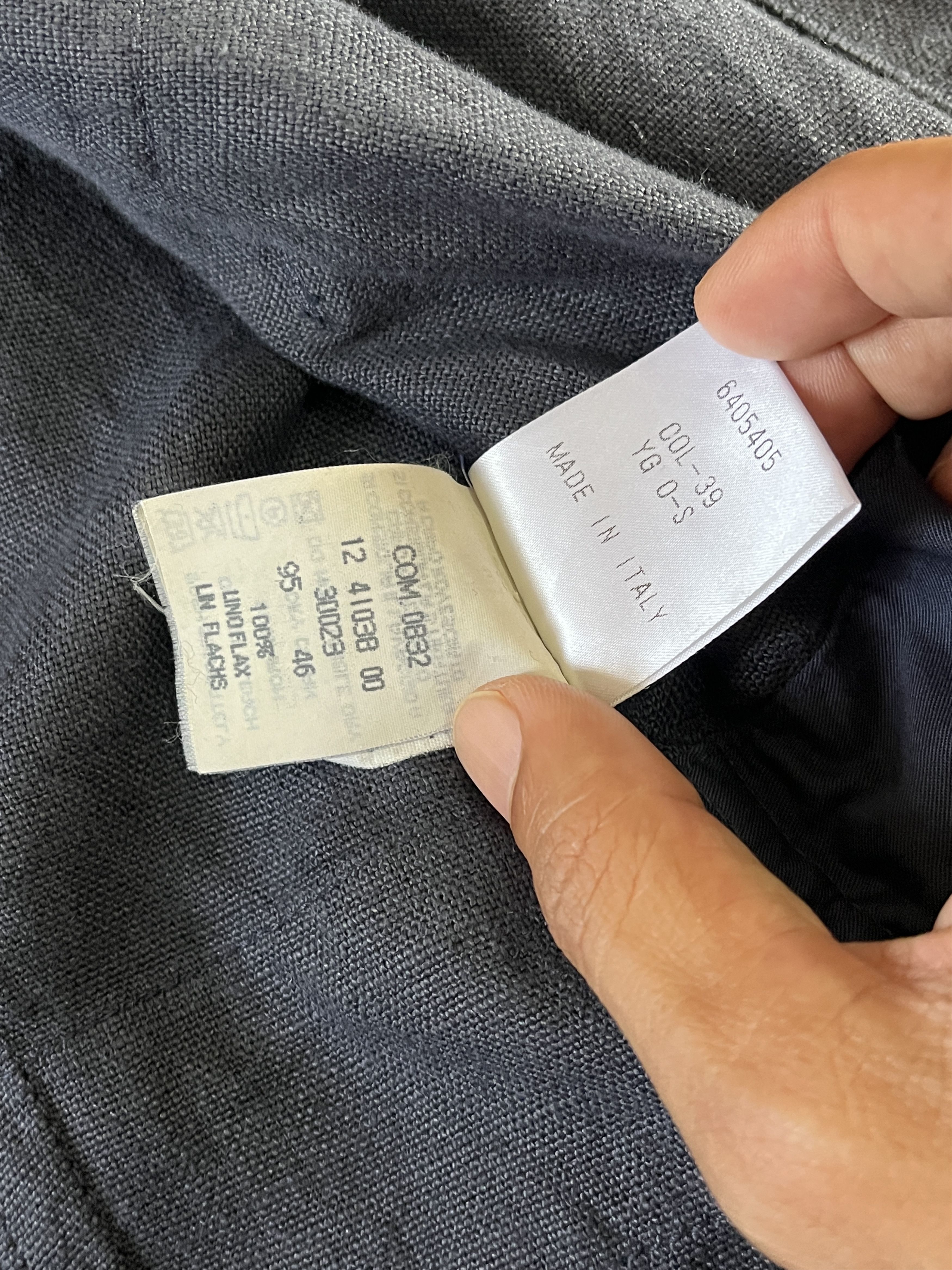 Henry Cotton's Henry Cotton’s Made in Italy Utility Navy Linen Jacket Size US S / EU 44-46 / 1 - 9 Thumbnail