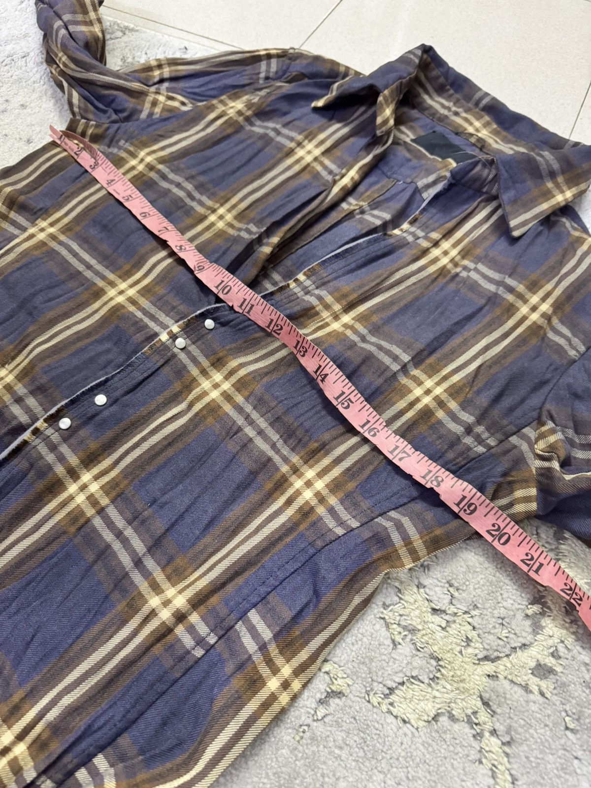 junhashimoto JUNHASHIMOTO HOOK ENCLOSURE FLANNEL BUTTON UPS SHIRT Size US M / EU 48-50 / 2 - 3 Thumbnail