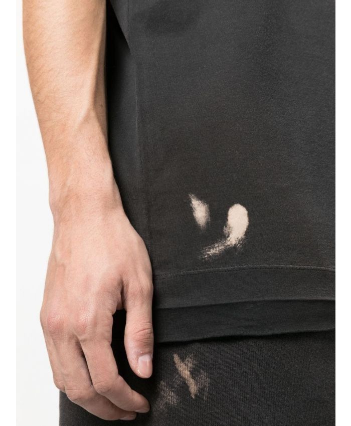 Off-White o1w1db10824 Wave Off Raw Slim S/S Tee in Black Size US L / EU 52-54 / 3 - 4 Thumbnail