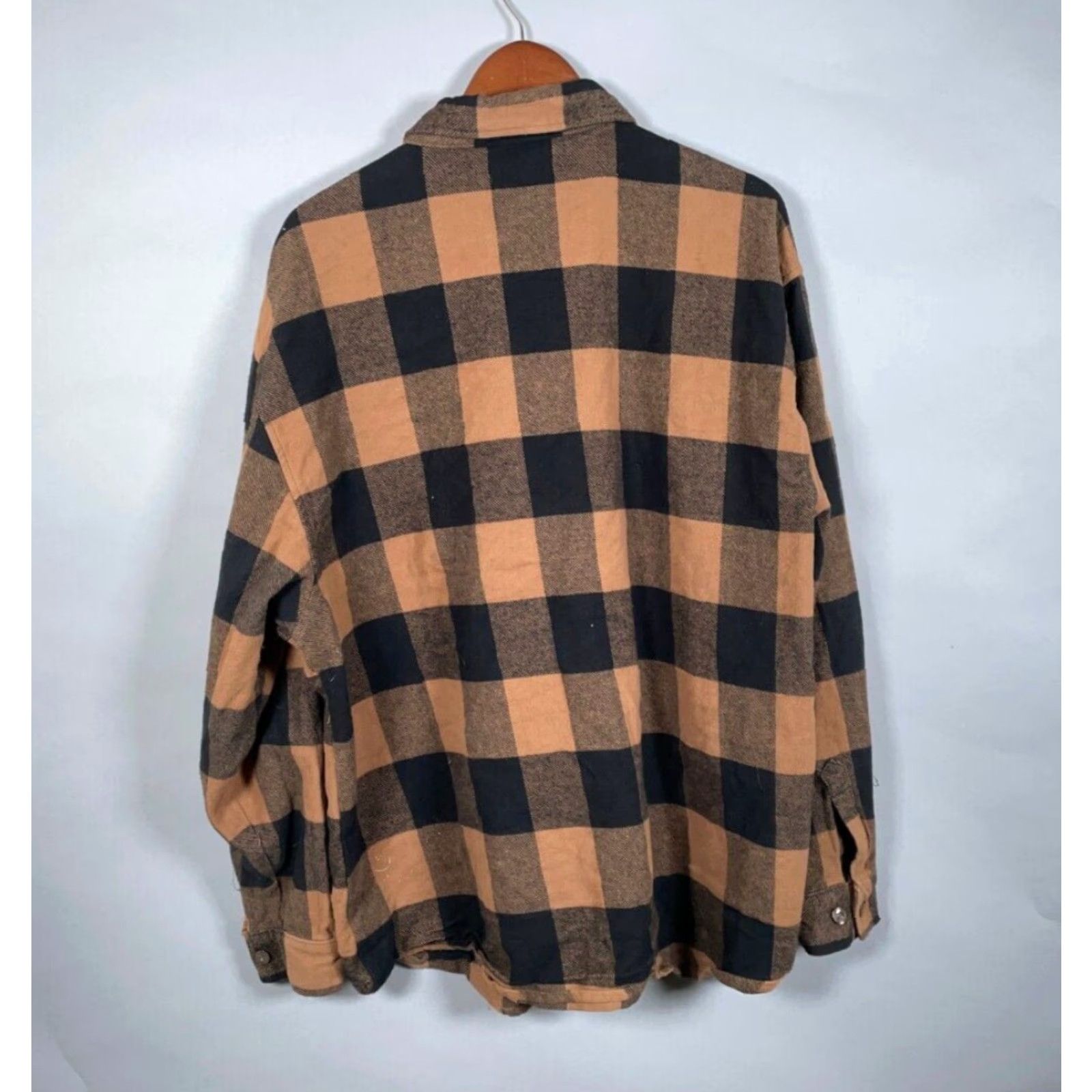 Rothco VINTAGE Rothco Men's Flannel Shirt 4XL Long Sleeve Button-Up Casual Workwear Brown Plaid Winter Size US XXL / EU 58 / 5 - 3 Thumbnail