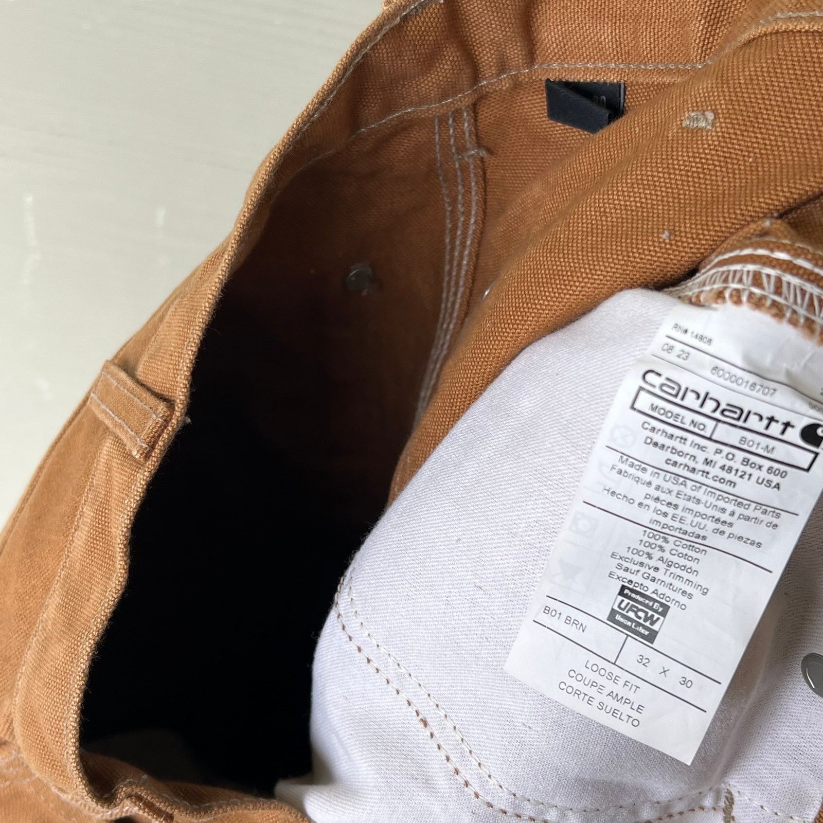 Carhartt × Vintage Carhartt brown double knee work wear carpenter pants Size US 32 / EU 48 - 7 Thumbnail