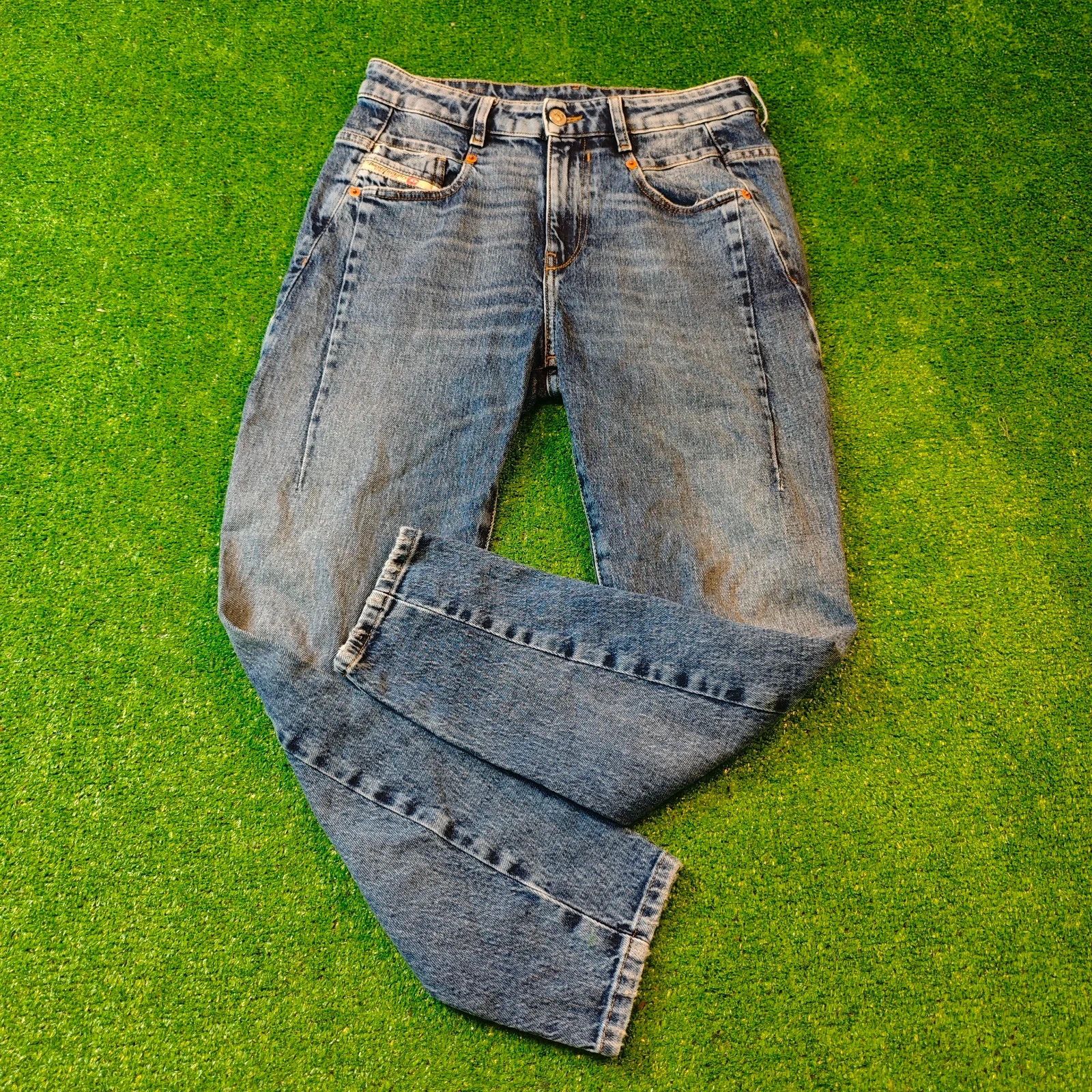 Diesel Diesel Jeans Womens 25 Blue straight zip fly high rise Size 25" / US 0 / IT 36 - 1 Thumbnail
