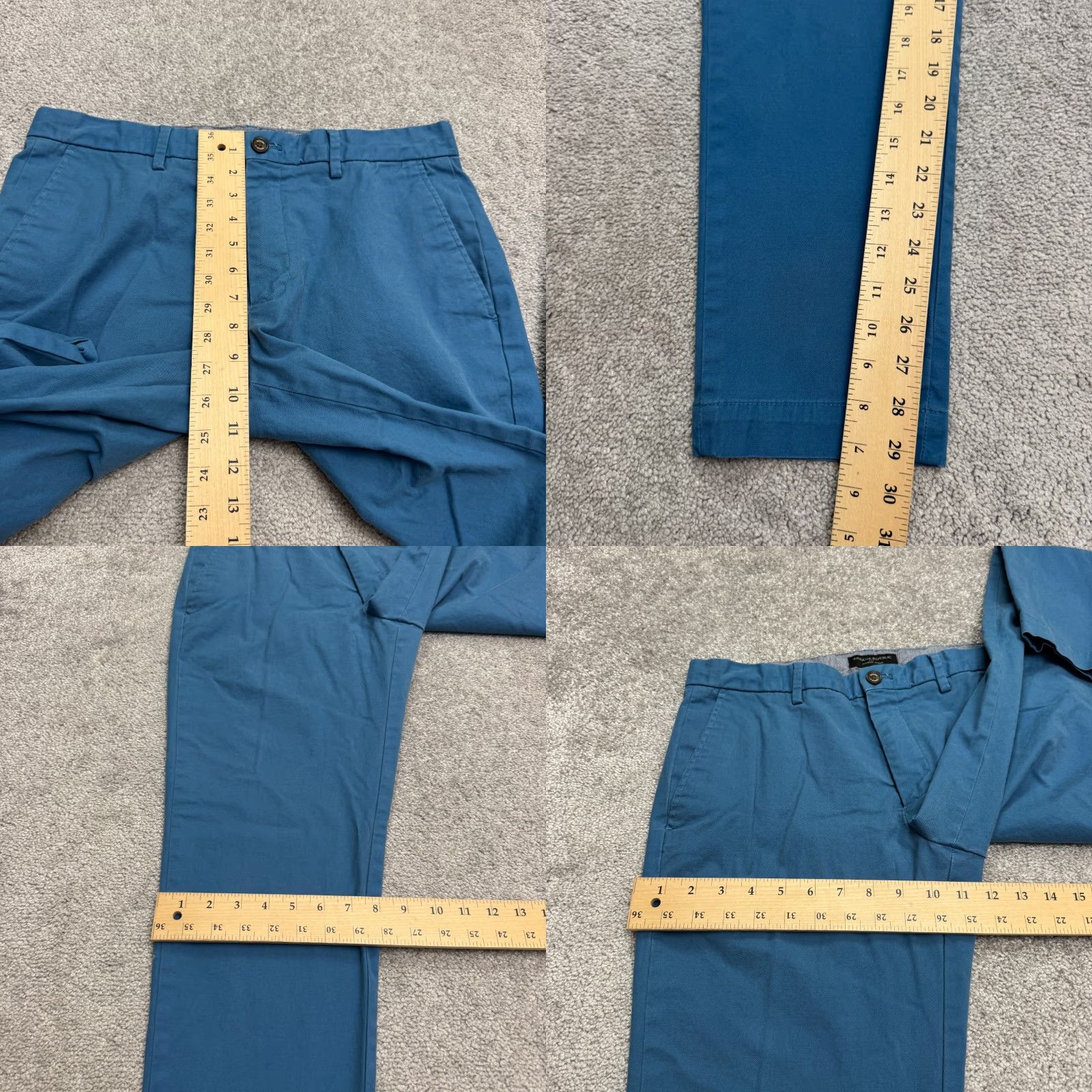 Banana Republic Banana Republic Mason Chino Pants Mens 32x32 Teal Bay Blue Straight Flat Front Casual Workwear Pants Regular Size 32 Mens Pants Blue Size US 32 / EU 48 - 9 Thumbnail