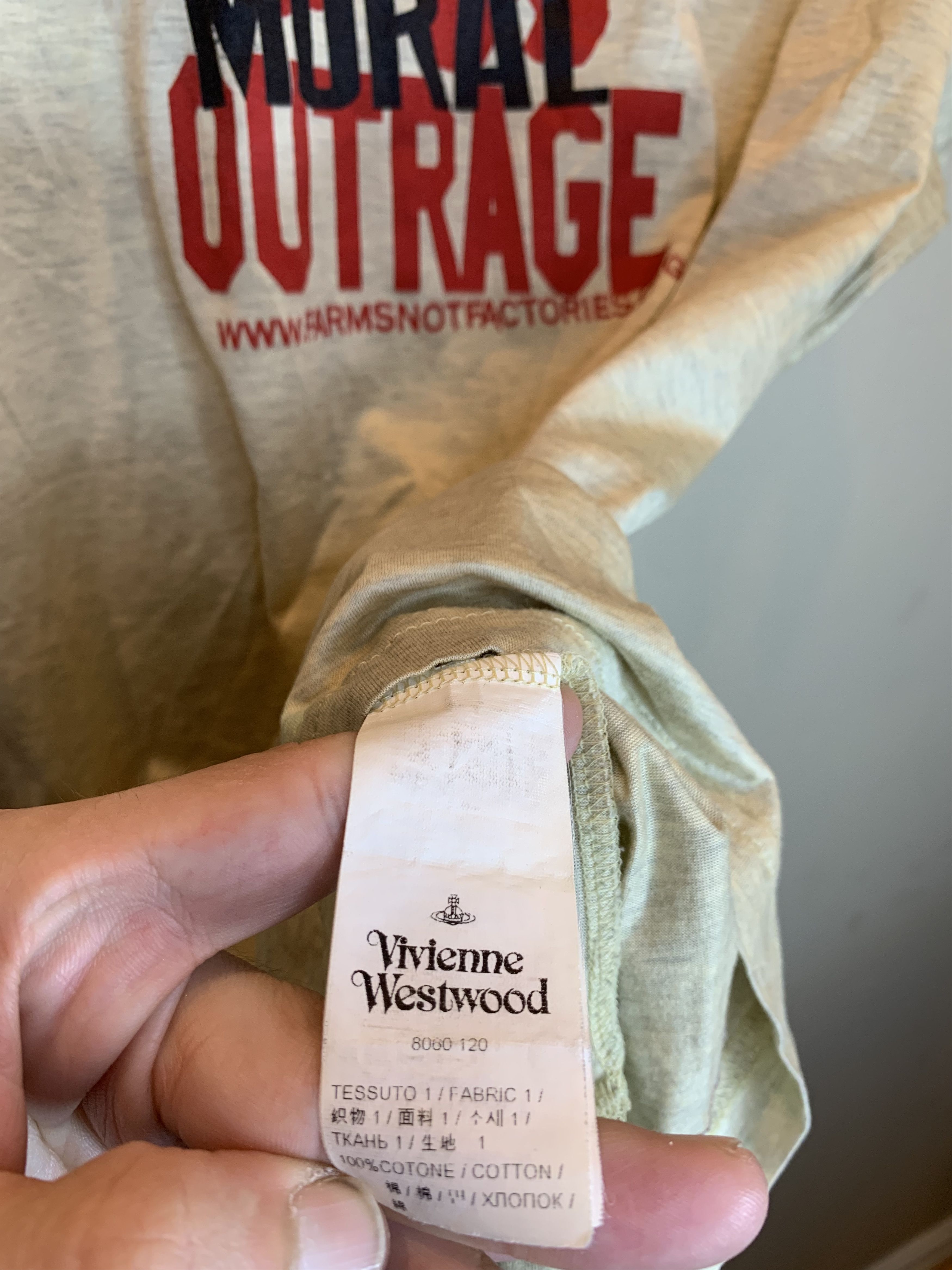 Vivienne Westwood *RARE* Vivienne Westwood Moral Outrage Farms Factories Shirt Size US XL / EU 56 / 4 - 8 Thumbnail