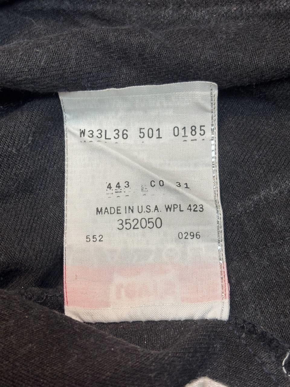 Levi's Vintage Levi’s 501 Black Denim Made in USA 1996 Jeans W33L36 Size US 33 - 11 Thumbnail