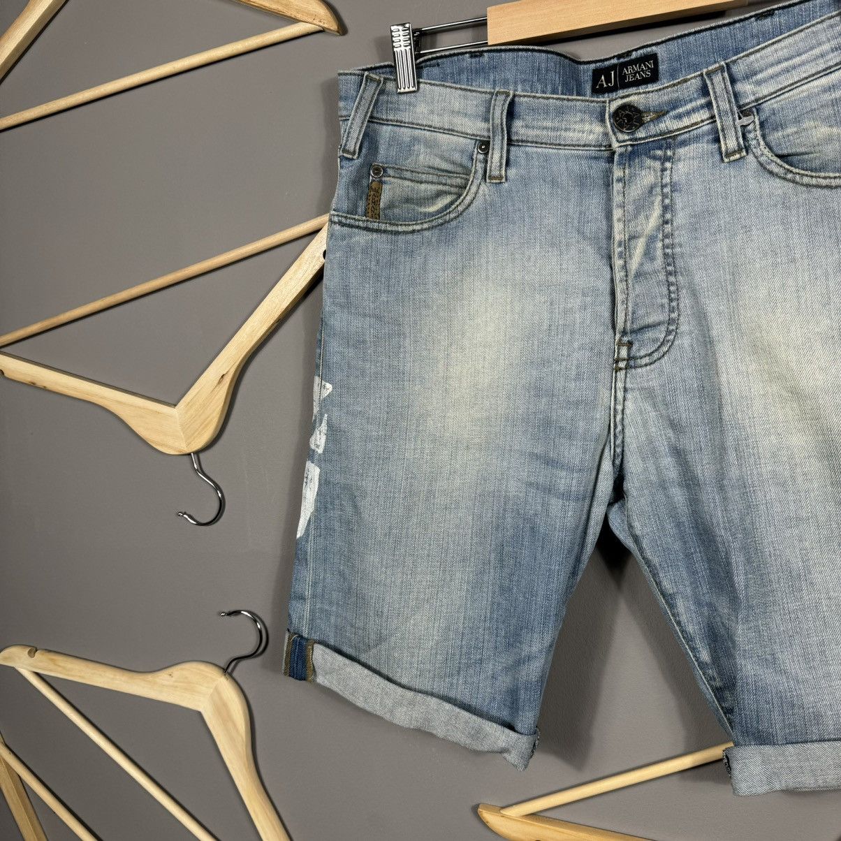 Armani Vintage Armani Jeans AJ Shorts Size US 33 - 4 Thumbnail