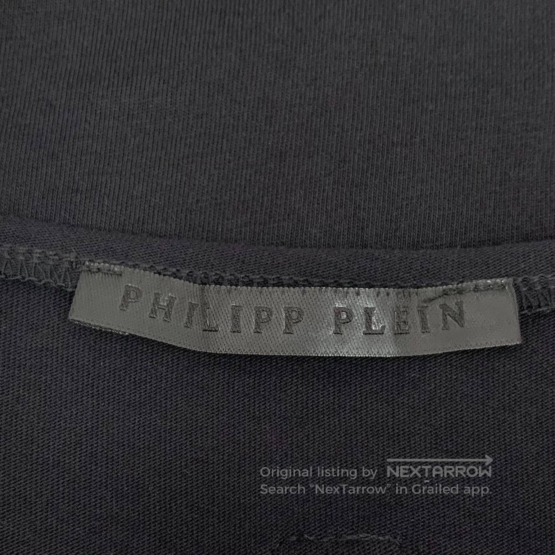 Philipp Plein Philipp Plein Black logo letter skull print cotton crew ne Size US XL / EU 56 / 4 - 6 Thumbnail