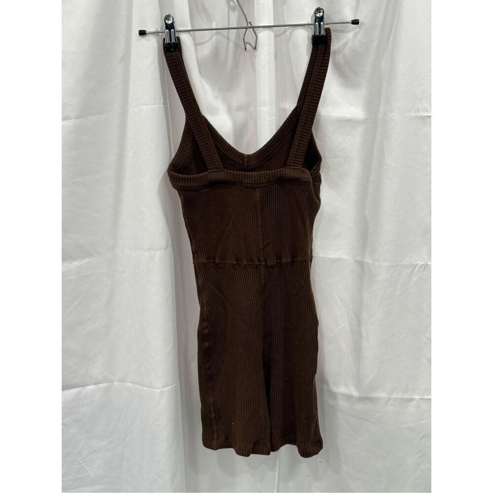 Other Year of Ours lounge dark oak ribbed brown romper | Sz XS Size 26" / US 2 / IT 38 - 7 Thumbnail