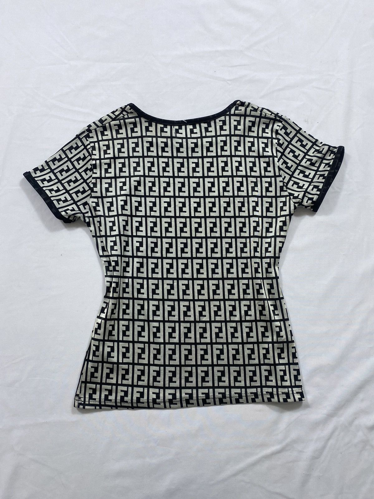 Fendi Vintage Fendi Monogram Short Sleeve Size S / US 4 / IT 40 - 2 Thumbnail