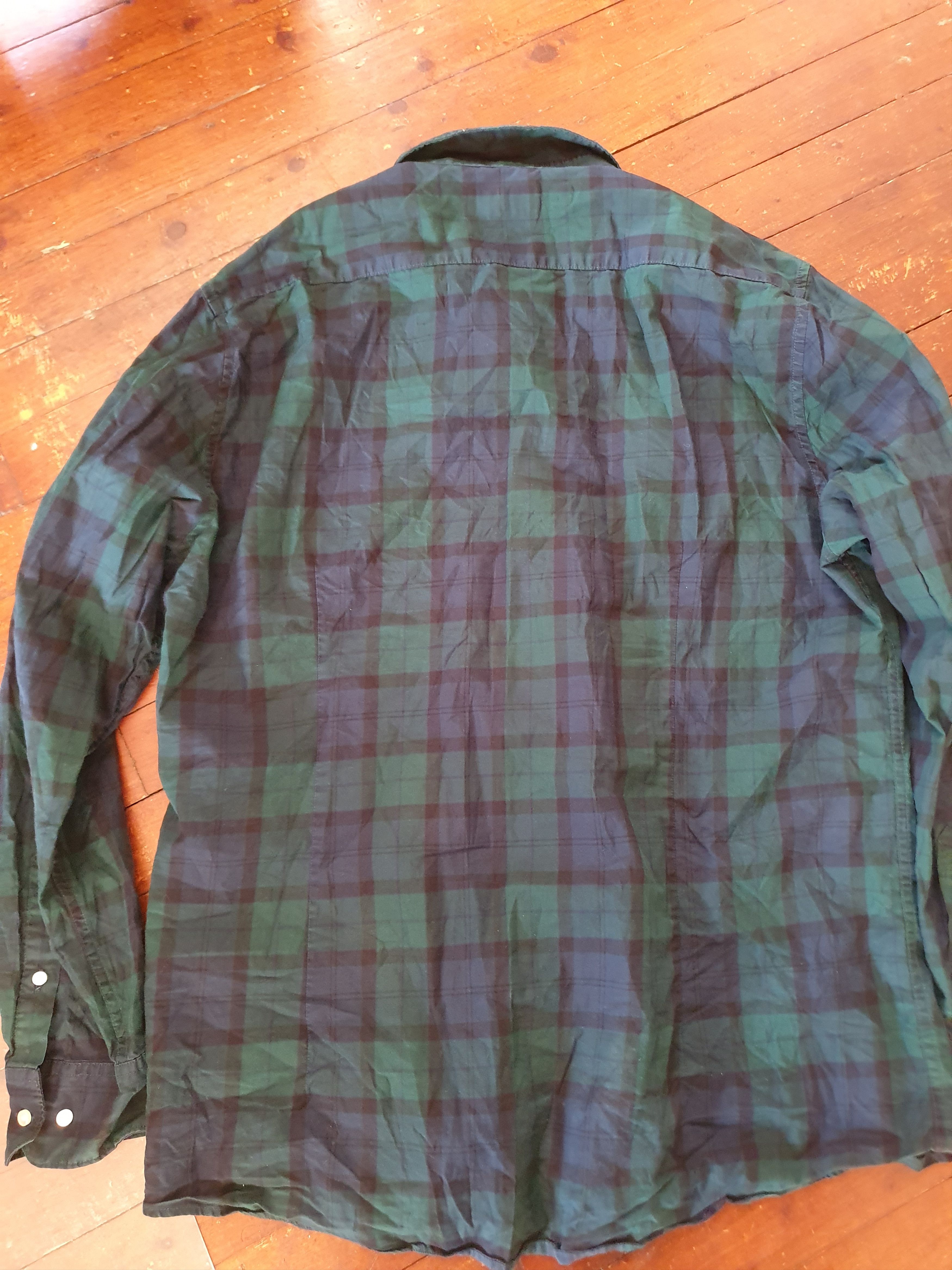 Barbour Barbour Tailored Fit Flannel shirt Plaid Blue Green sz XL Size US XL / EU 56 / 4 - 13 Thumbnail