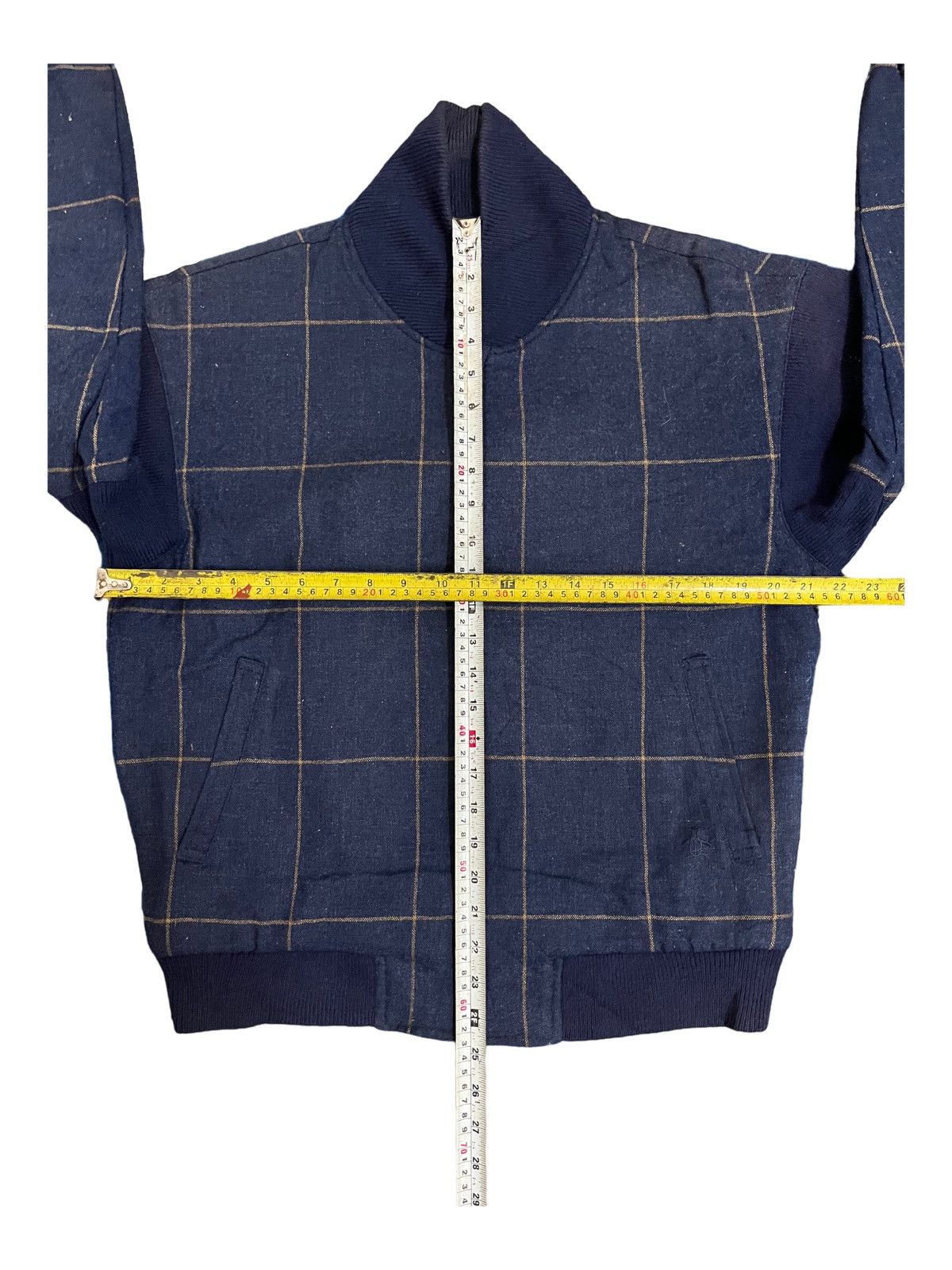 Grand Slam × Japanese Brand Vintage Grand Slam Blue Plaid Checker Quarter Zip Size US L / EU 52-54 / 3 - 10 Thumbnail
