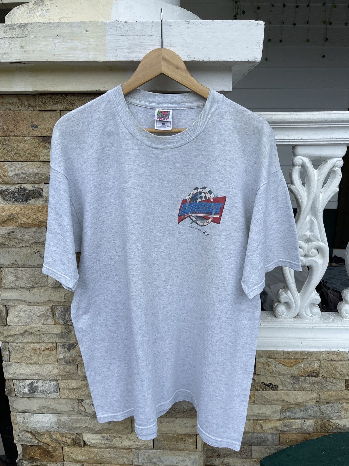 Budweiser Last Drop🔥Rare🔥Vintage 90s BUDWEISER Alcohol Racing T-Shirt Size US XL / EU 56 / 4 - 3 Thumbnail