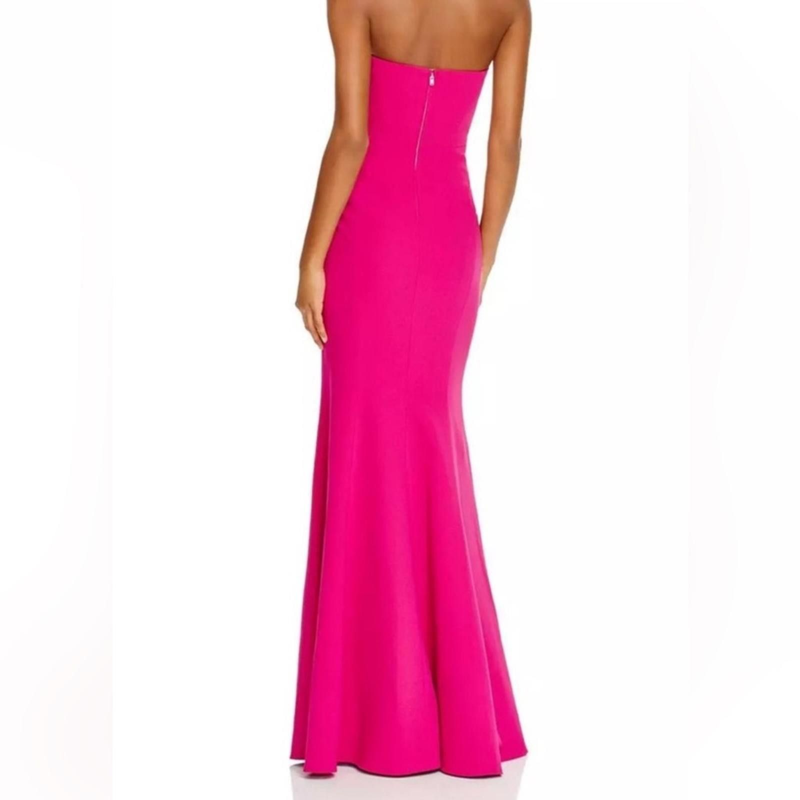 Jil Stuart Fuschia Jill Stuart Pink Notched Strapless Mermaid Gown Size XS / US 0-2 / IT 36-38 - 2 Thumbnail