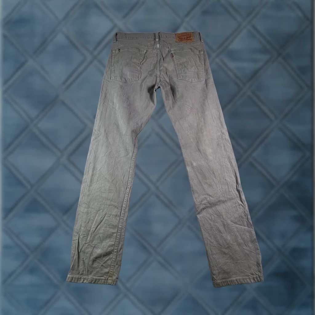 Levi's VTG Levi's 513 Jeans Mens 31x30 Gray Denim Distressed Workwear Slim Straight 5-Pocket Mens Size US 31 - 1 Thumbnail