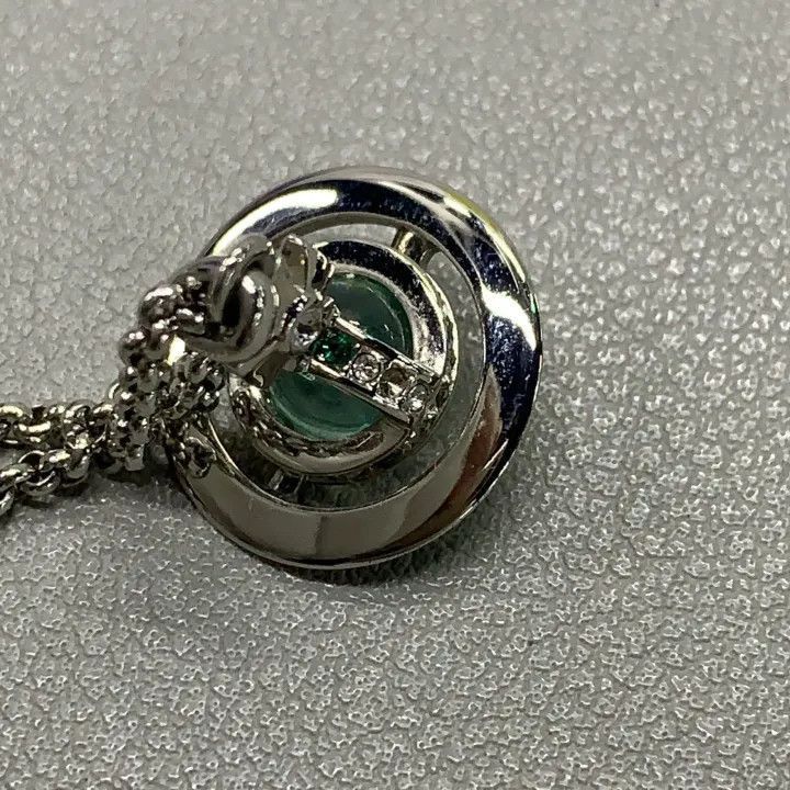 Vivienne Westwood Vivienne Westwood Petite Orb Mint Green Pendant Necklace Size ONE SIZE - 4 Thumbnail