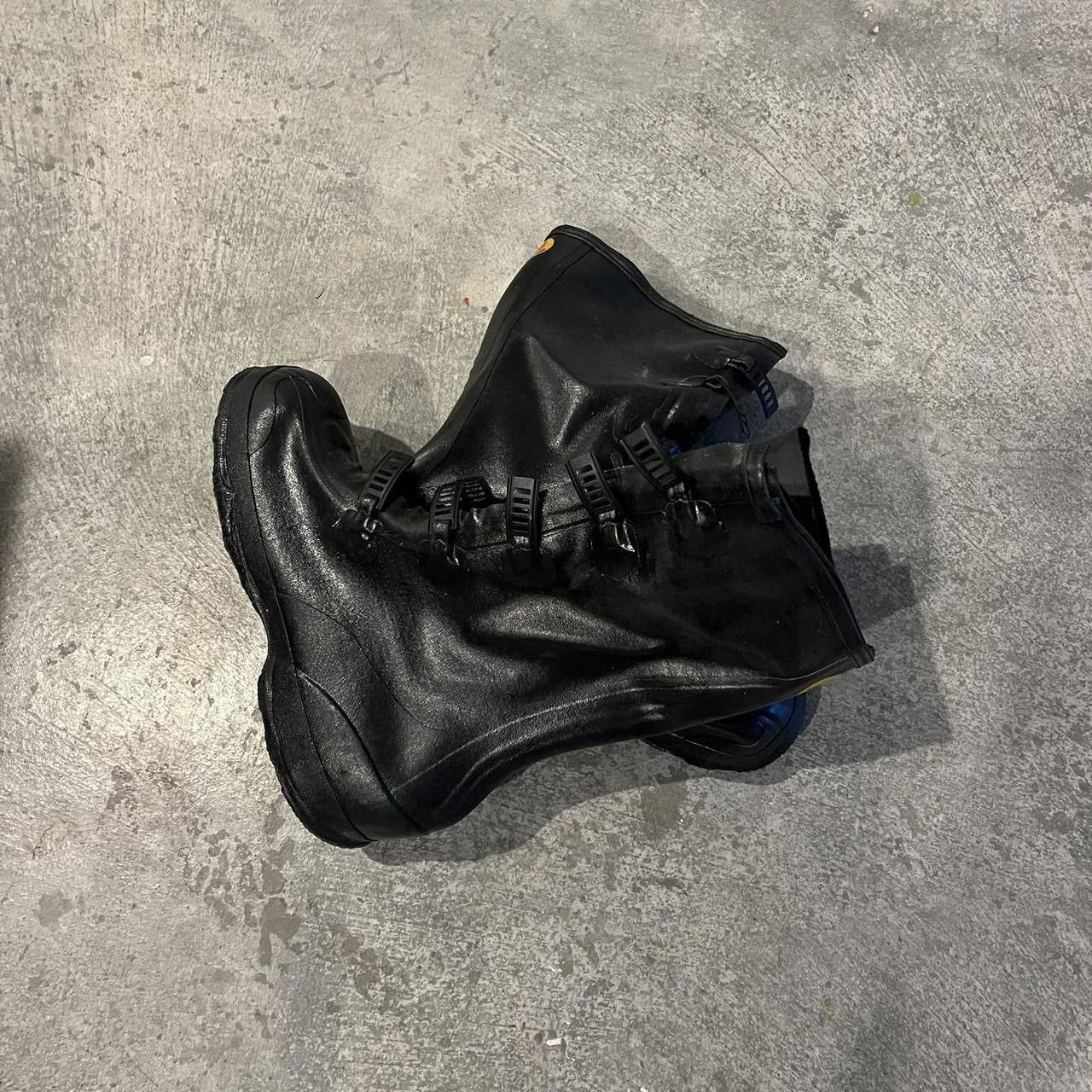 Black Military Water Over Boots.