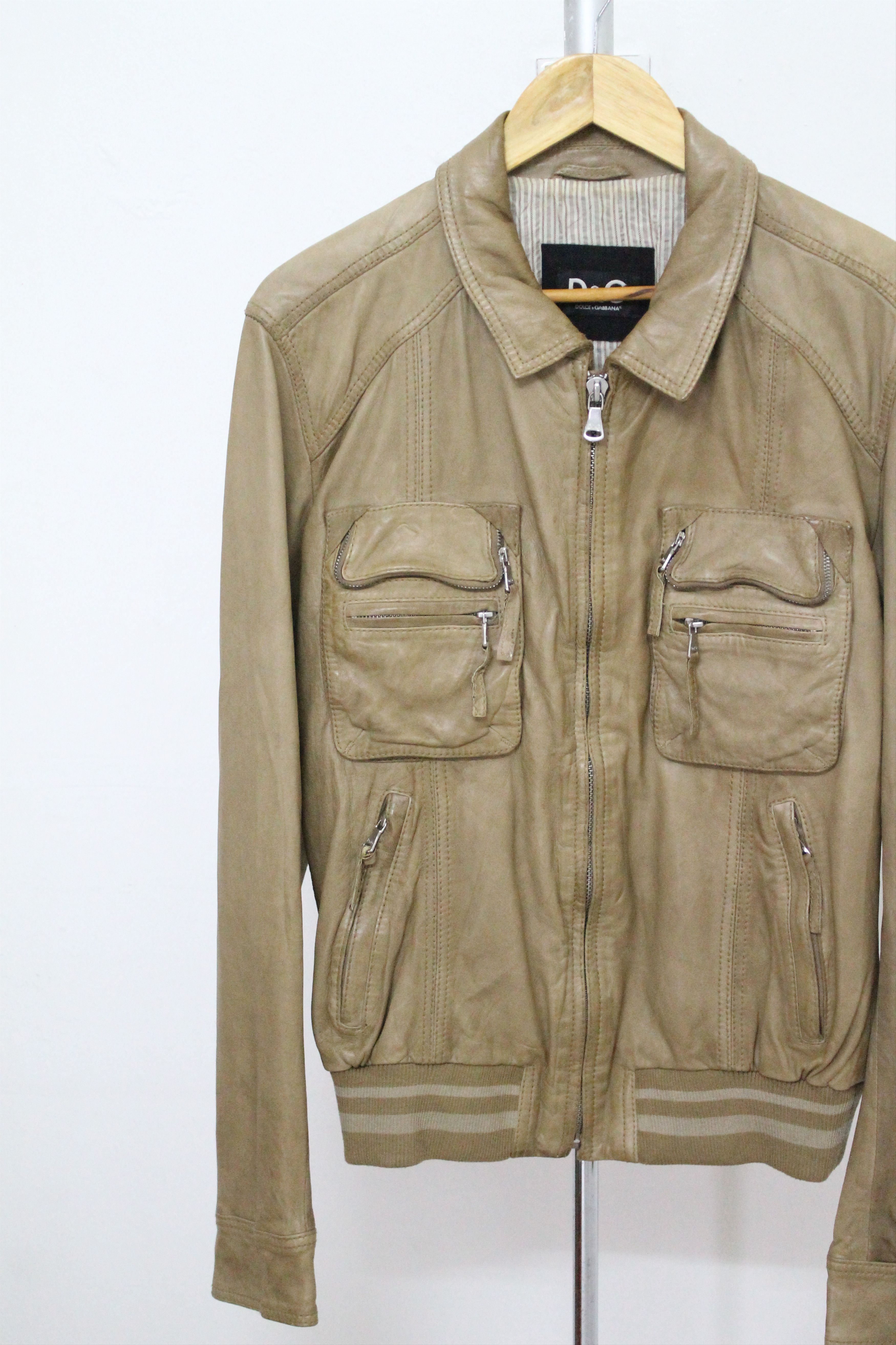 Dolce & Gabbana Vintage DOLCE & GABBANA Leather Jacket. Size US M / EU 48-50 / 2 - 4 Thumbnail