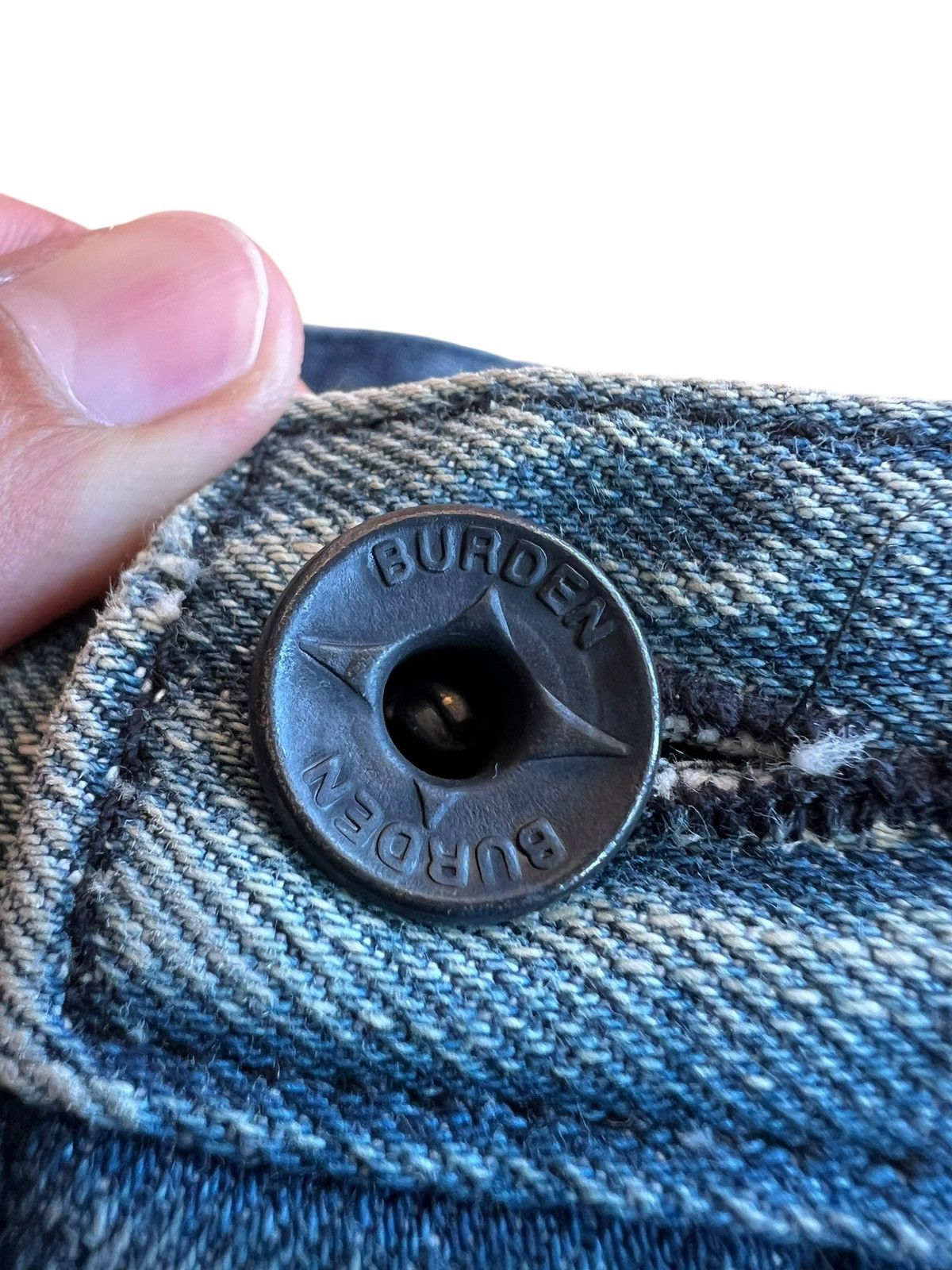 Japanese Brand Vintage Japanese Brand Burden Flare Distressed Painted Jean Size US 30 / EU 46 - 10 Thumbnail