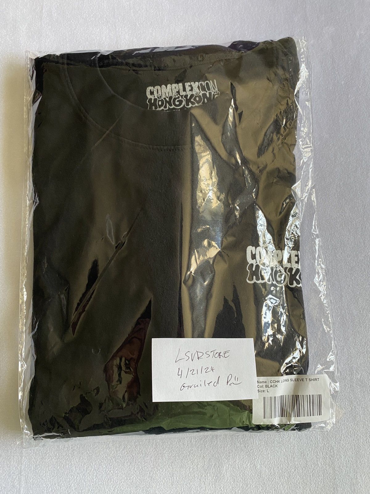 Complex Complexcon Hong Kong 2024 Verdy Long Sleeve Logo Tee Black L Size US L / EU 52-54 / 3 - 9 Thumbnail