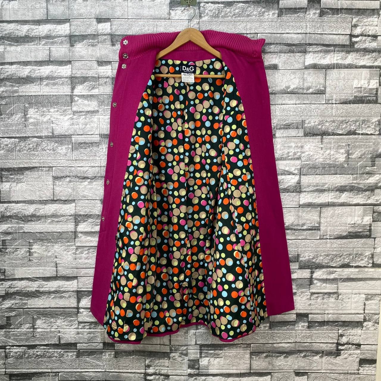 Dolce & Gabbana VINTAGE DOLCE&GABBANA ARCHIVE FUCHSIA BOILED WOOL SWING COAT Size S / US 4 / IT 40 - 12 Thumbnail