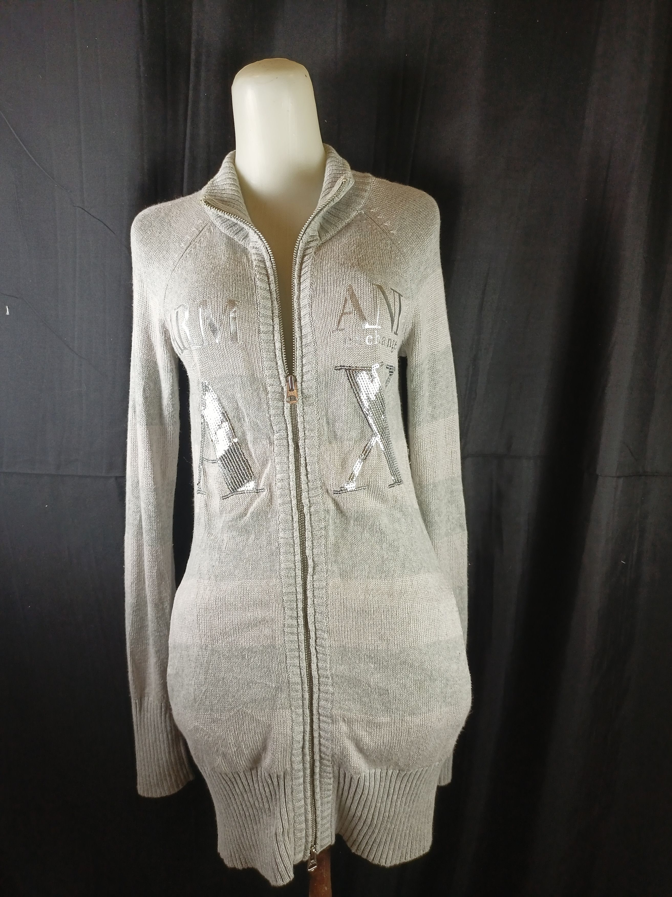 Armani Exchange AX Armani Exchange Knitted Zipper Sweater Size XS / US 0-2 / IT 36-38 - 19 Thumbnail