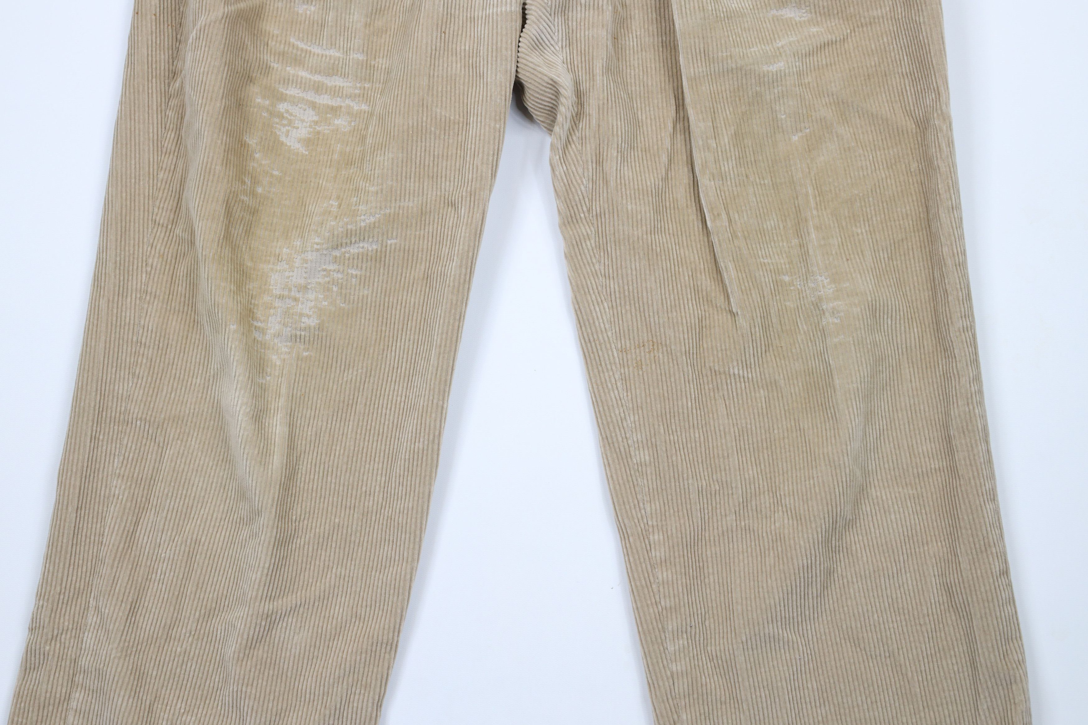 Bills Khakis × Vintage Vintage 90s Bills Khakis M2 Pleated Corduroy Pants Beige USA Size US 36 / EU 52 - 3 Thumbnail