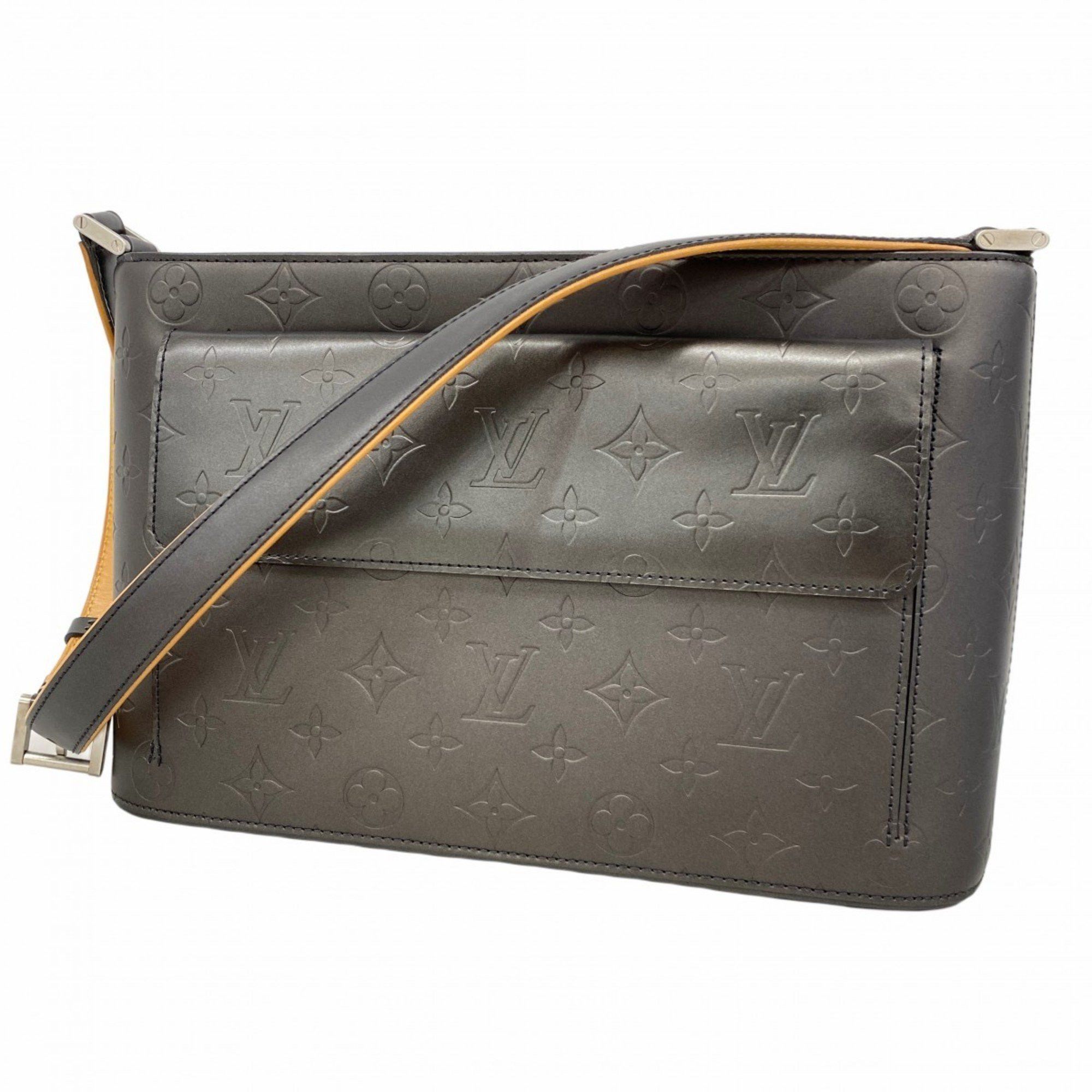 Louis Vuitton Shoulder Bag Monogram Matte Alston M55122 Noir Ladies, Women's
