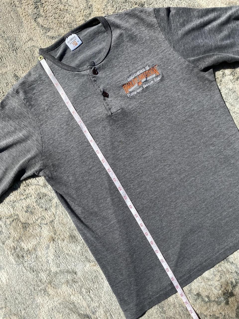 Harley Davidson True Vintage 70’s Grey Harley Davidson Button up Tee Medium Size US M / EU 48-50 / 2 - 6 Thumbnail
