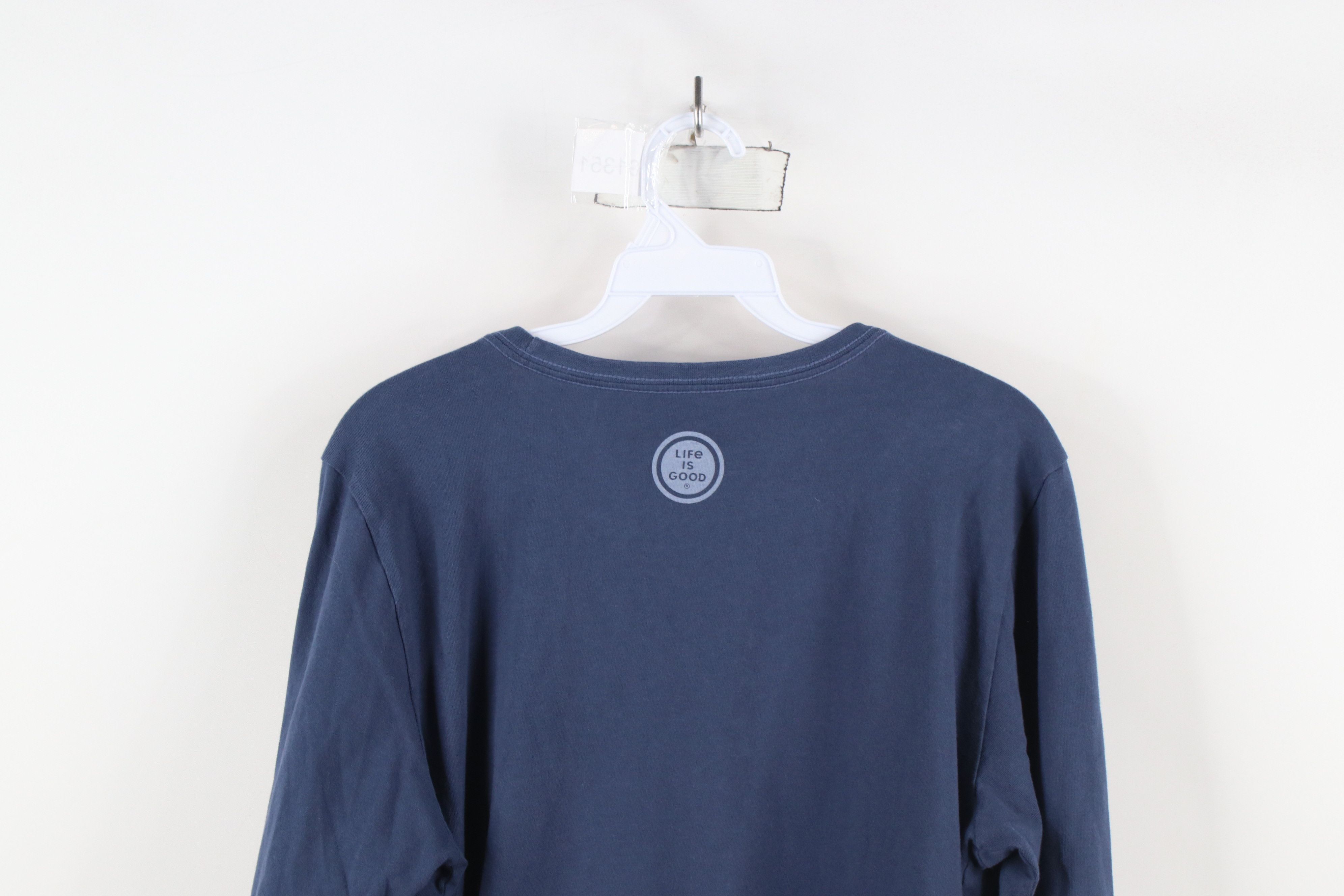 Life is Good × Vintage Life Is Good Spell Out Nature Tree Aurora Borealis T-Shirt Size L / US 10 / IT 46 - 12 Thumbnail