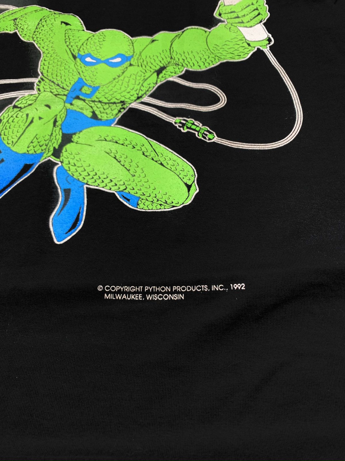 Fruit Of The Loom Vintage 1992 Python Man XL T Shirt Rare Comic Retro Tee Size US XL / EU 56 / 4 - 5 Thumbnail