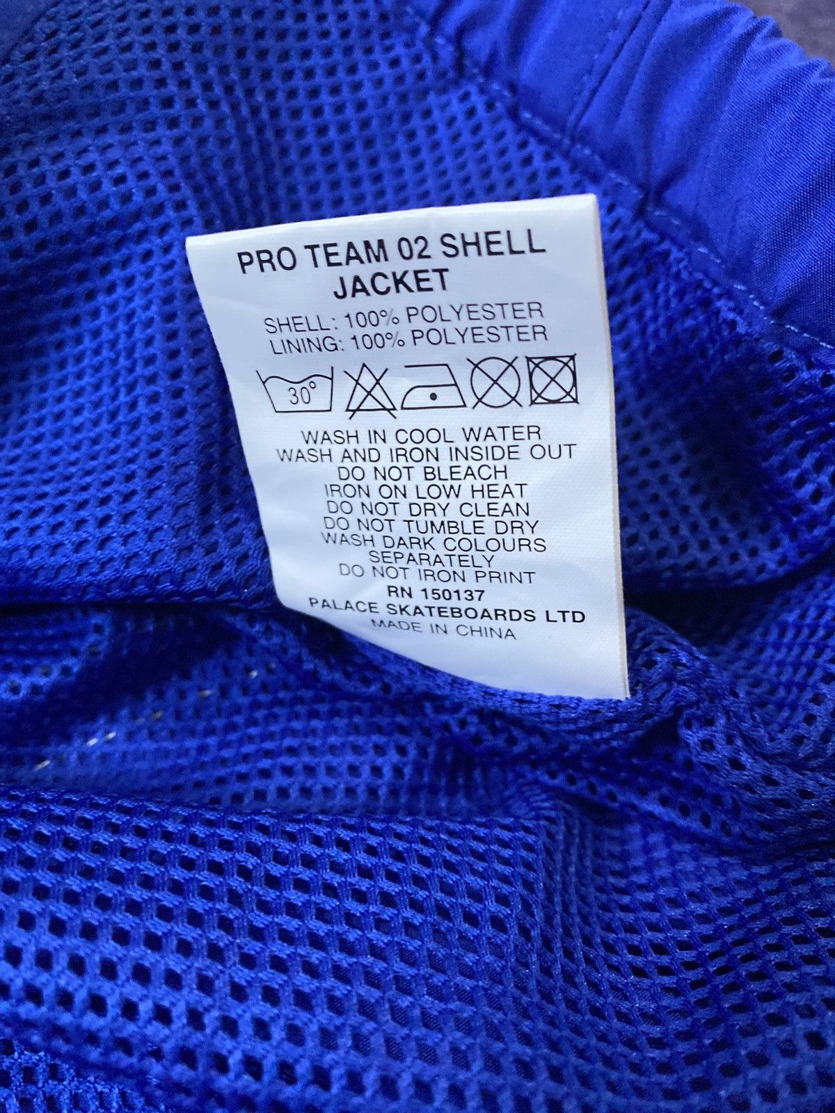 Palace Palace Pro Team 02 Shell Jacket Blue Berry Size US M / EU 48-50 / 2 - 5 Thumbnail