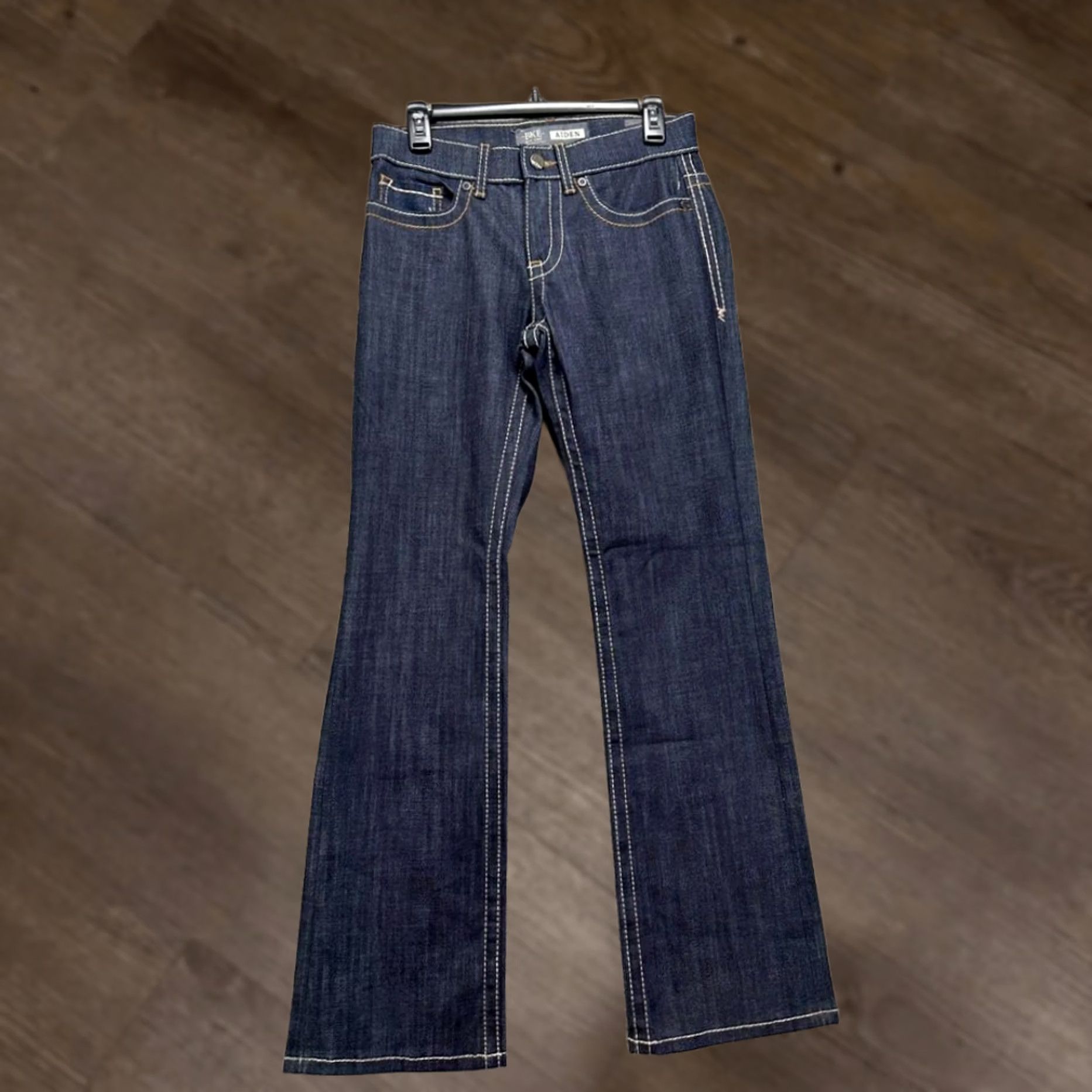 BKE BKE Jeans Bootcut Denim 30x32 Blue Dark Wash Stretch Pockets Men Regular 30x32 NEW Size US 27 - 1 Thumbnail
