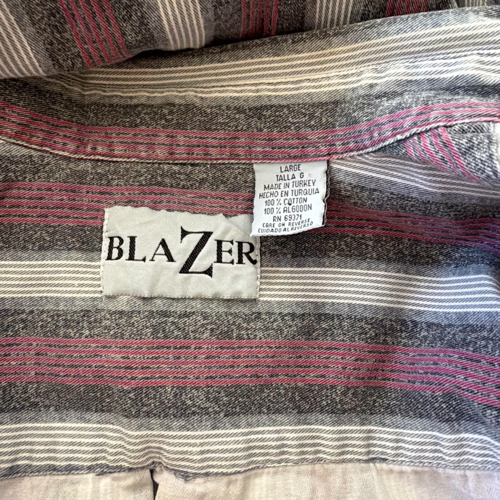 Rowing Blazers Vintage 90s Blazer Western Cowboy Vertical Stripe Shirt L Size US L / EU 52-54 / 3 - 4 Thumbnail