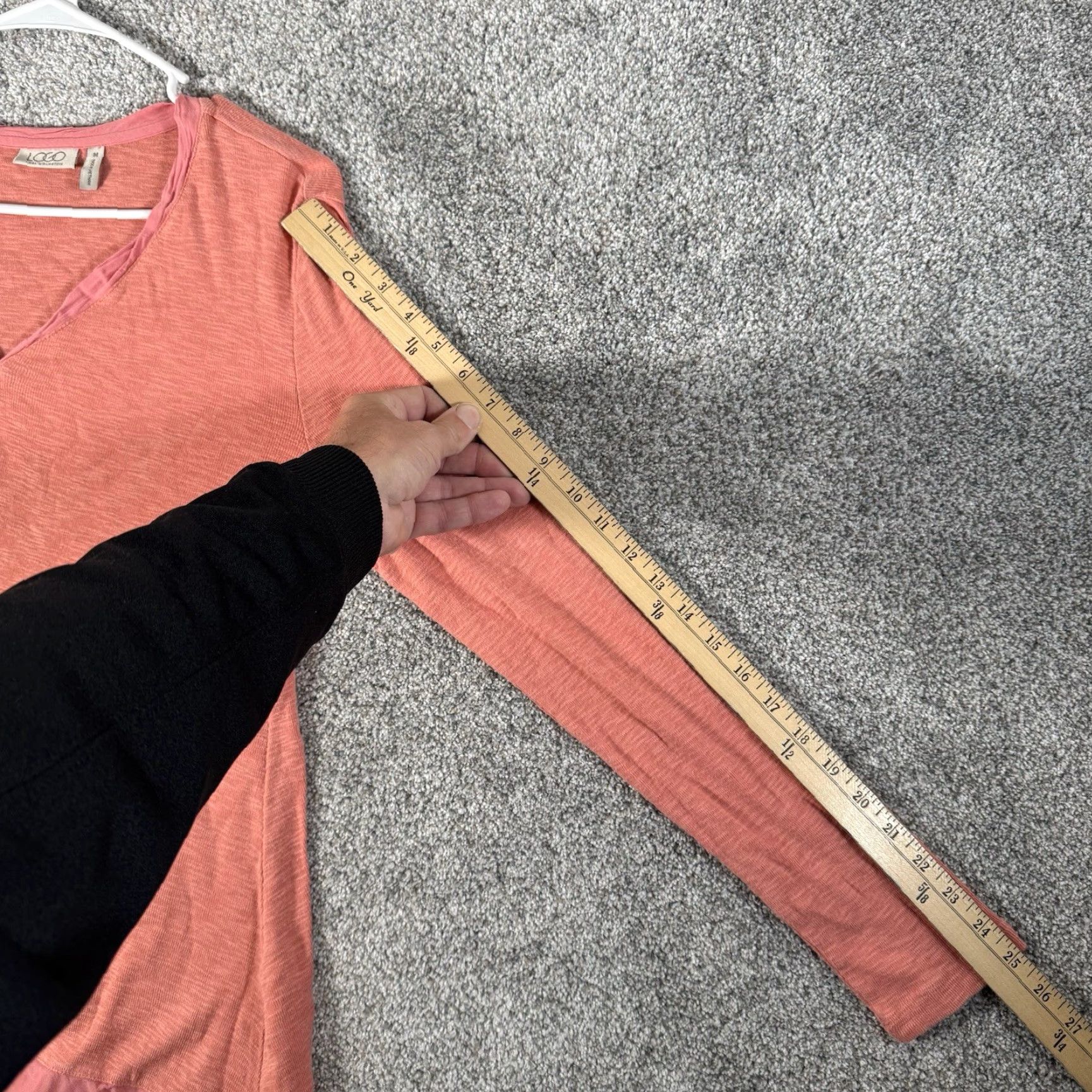 Vintage LOGO by Lori Goldstein Top M Lagenlook Boho Casual Layering Comfort Cozy Peach Pink Long Sleeve Pullover Women Casual Mens? Size M / US 6-8 / IT 42-44 - 5 Thumbnail