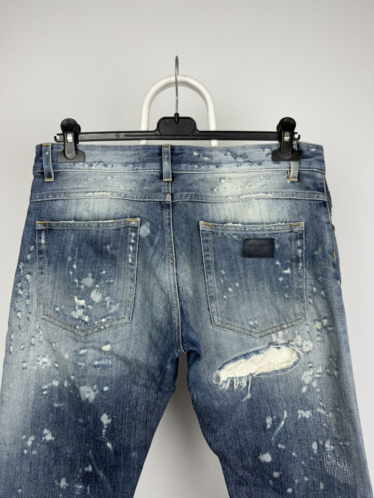 Beauty Beast × Dolce & Gabbana × Hysteric Glamour Rare D&G Distressed Paint Splatter Jeans Size US 31 - 8 Thumbnail