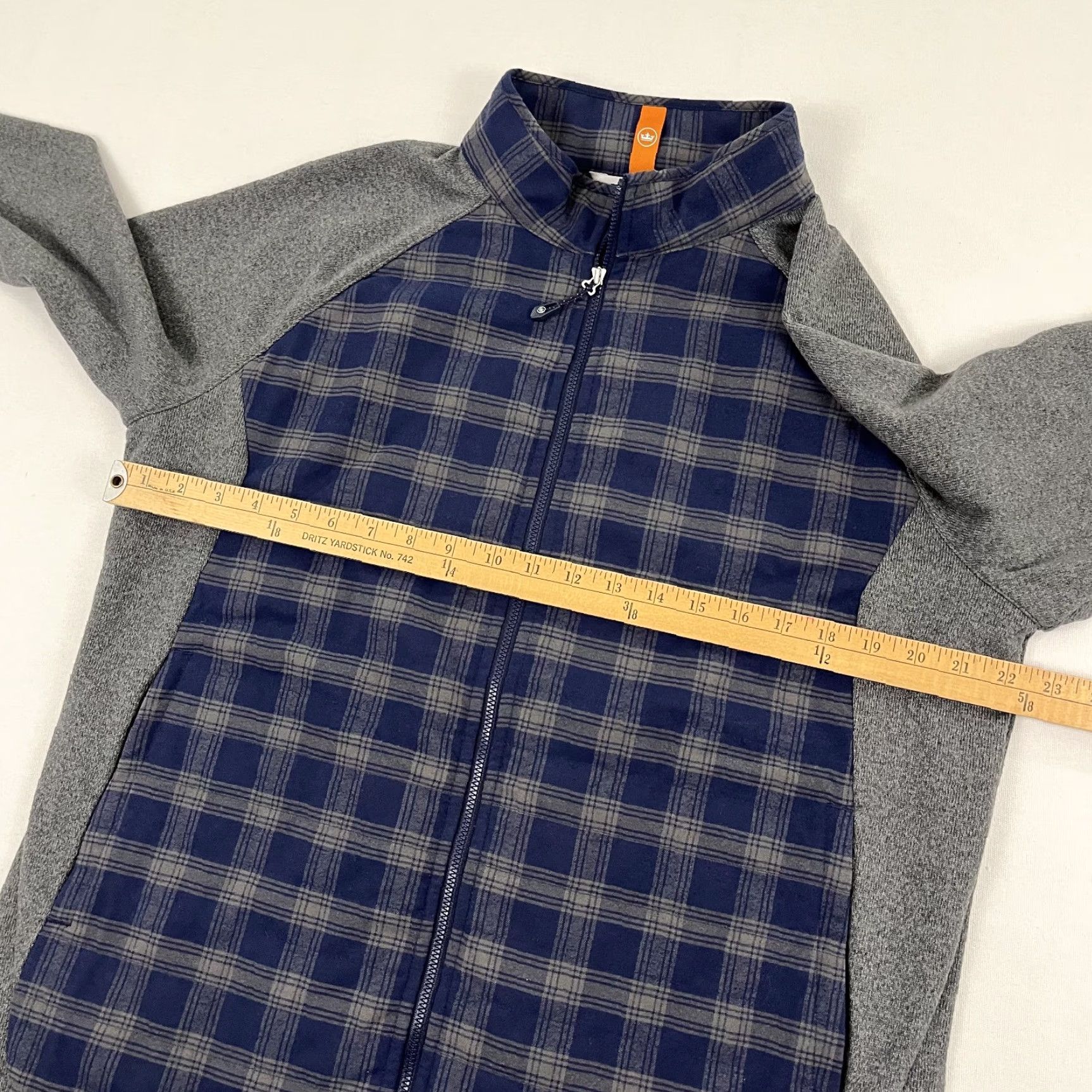 Peter Millar Peter Millar Jacket Mens Large Blue Plaid Flannel Merge Elite Hybrid Golf Preppy Size US L / EU 52-54 / 3 - 6 Thumbnail