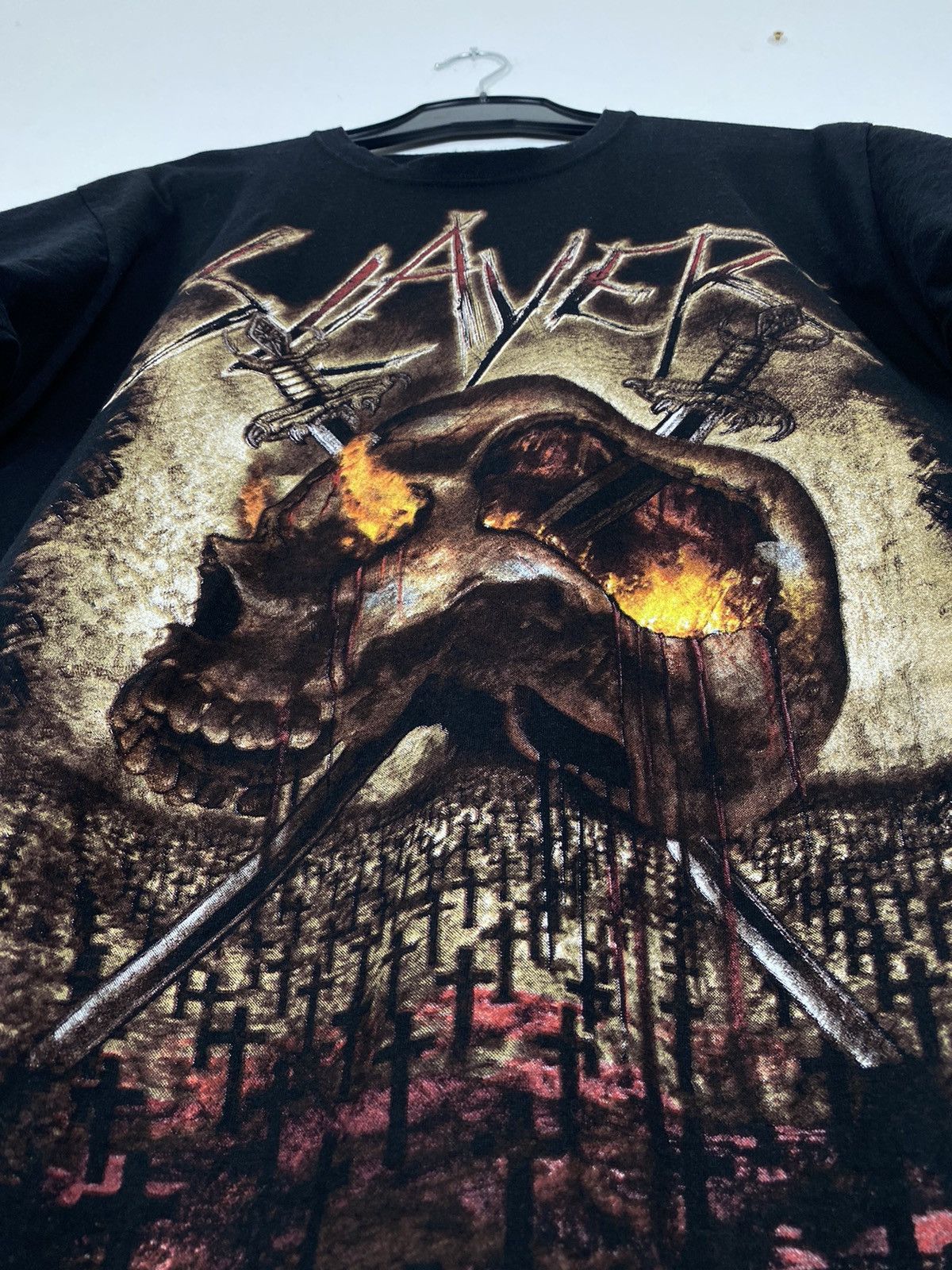 Band Tees × Slayer × Vintage SLAYER World Domination 2013 Skull y2k opium tee t-shirt Size US L / EU 52-54 / 3 - 4 Thumbnail