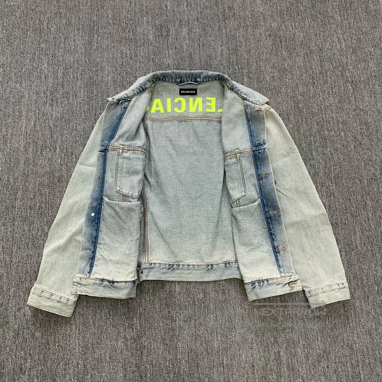 Balenciaga balenciaga logo distressed denim jacket. Size US L / EU 52-54 / 3 - 8 Thumbnail