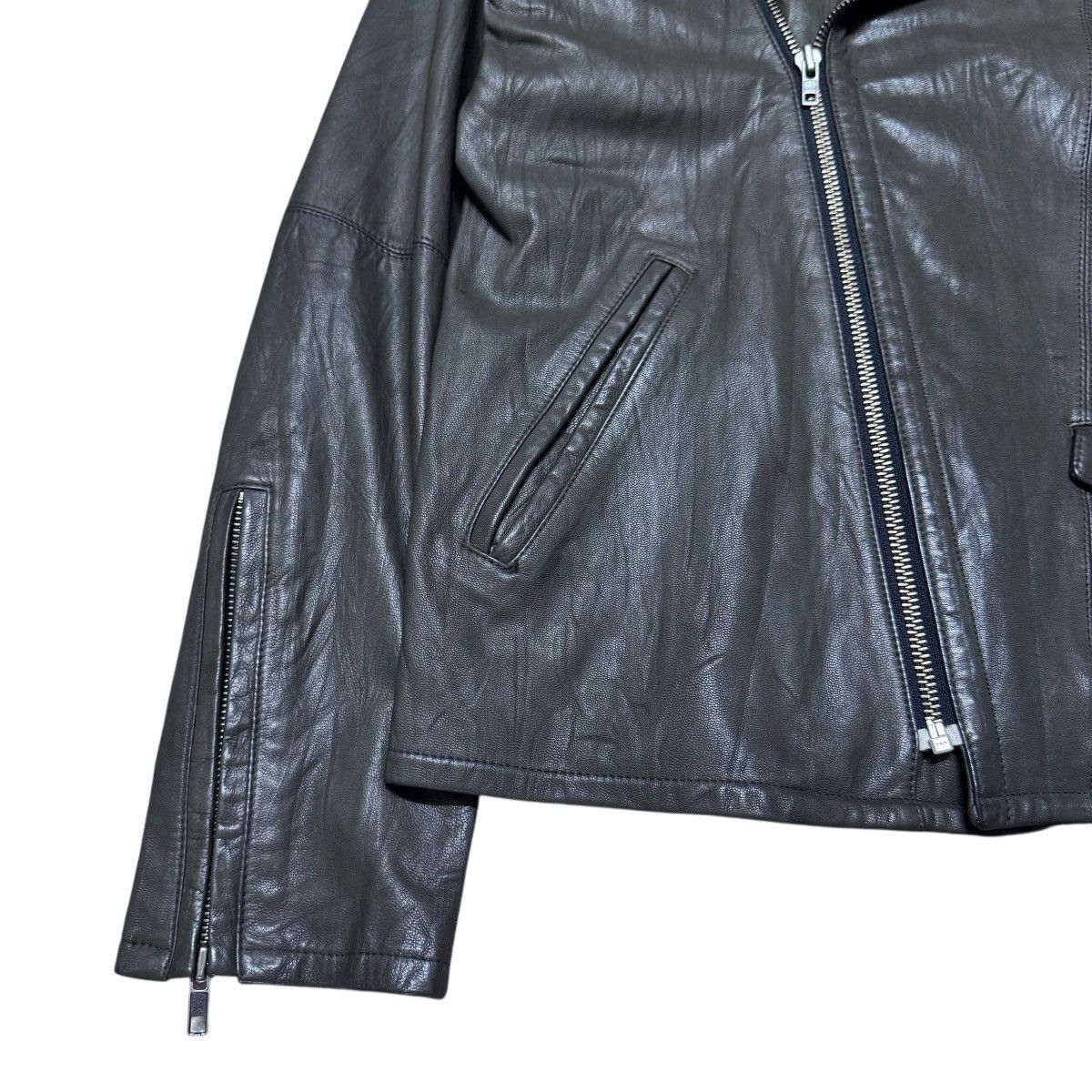 Le Grande Bleu (L.G.B.) Custom Culture Goat Skin Leather Biker Jacket Size US M / EU 48-50 / 2 - 6 Thumbnail